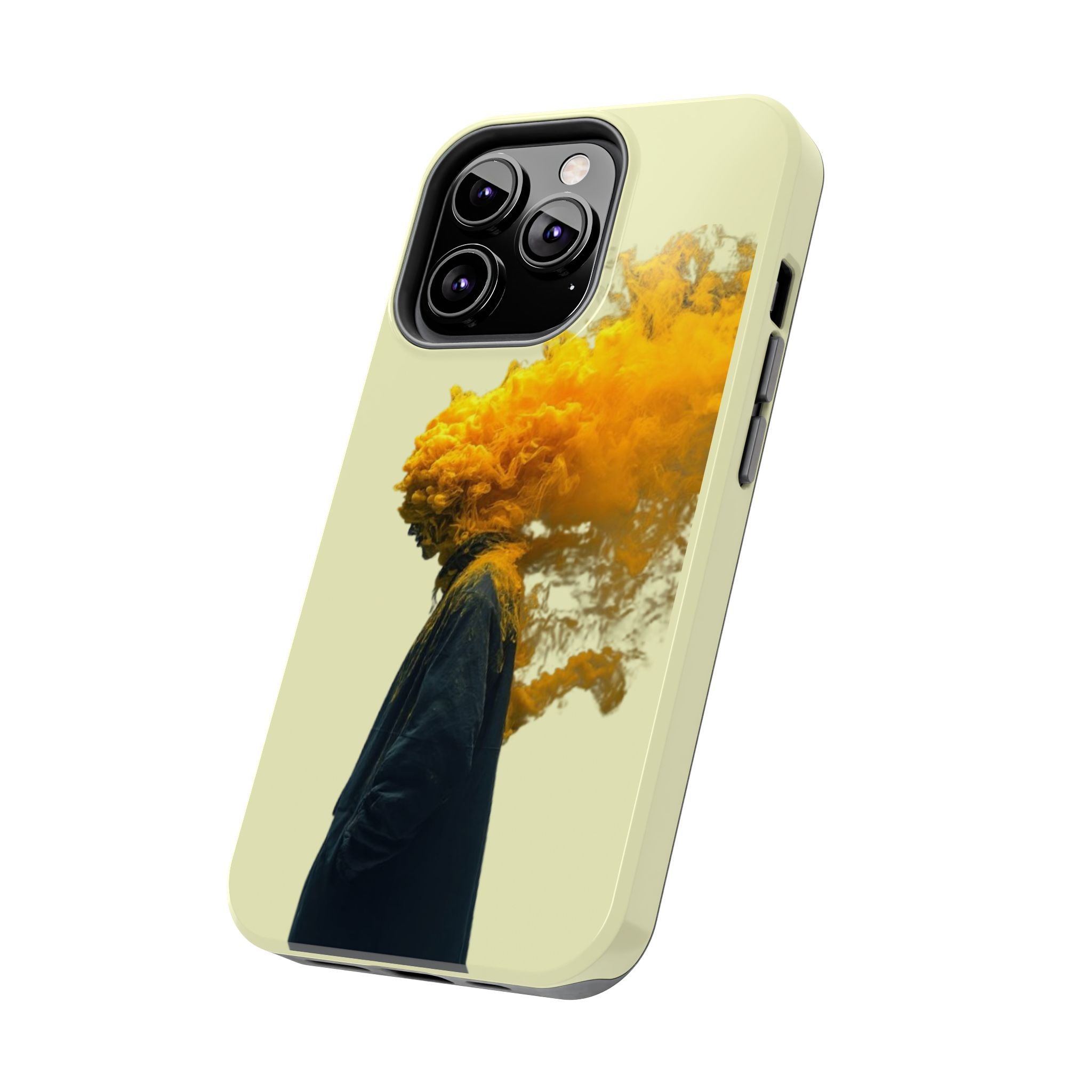 Surreal Yellow Smoke Head Protective Cover