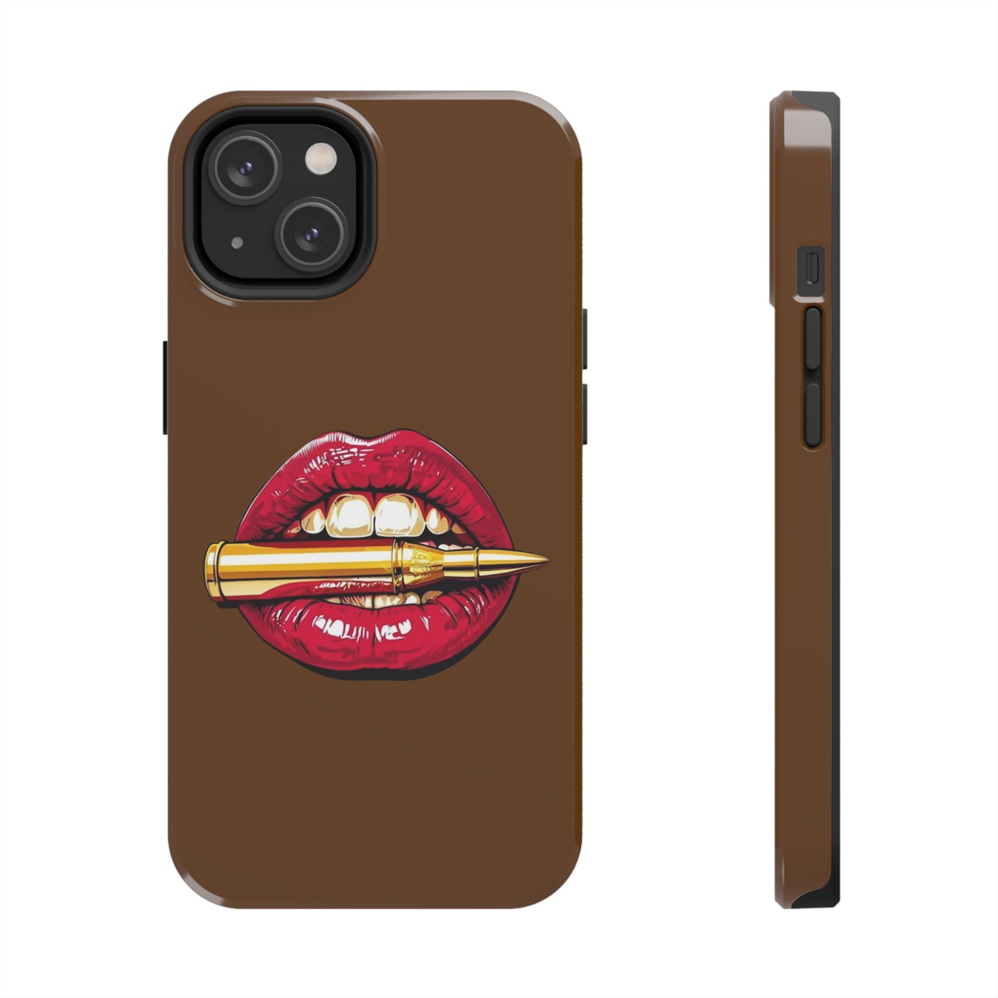 Bold Lip Art Phone Case, Tough iPhone Case, Stylish Cell Phone Cover, Unique Gift for Her, Trendy Accessories