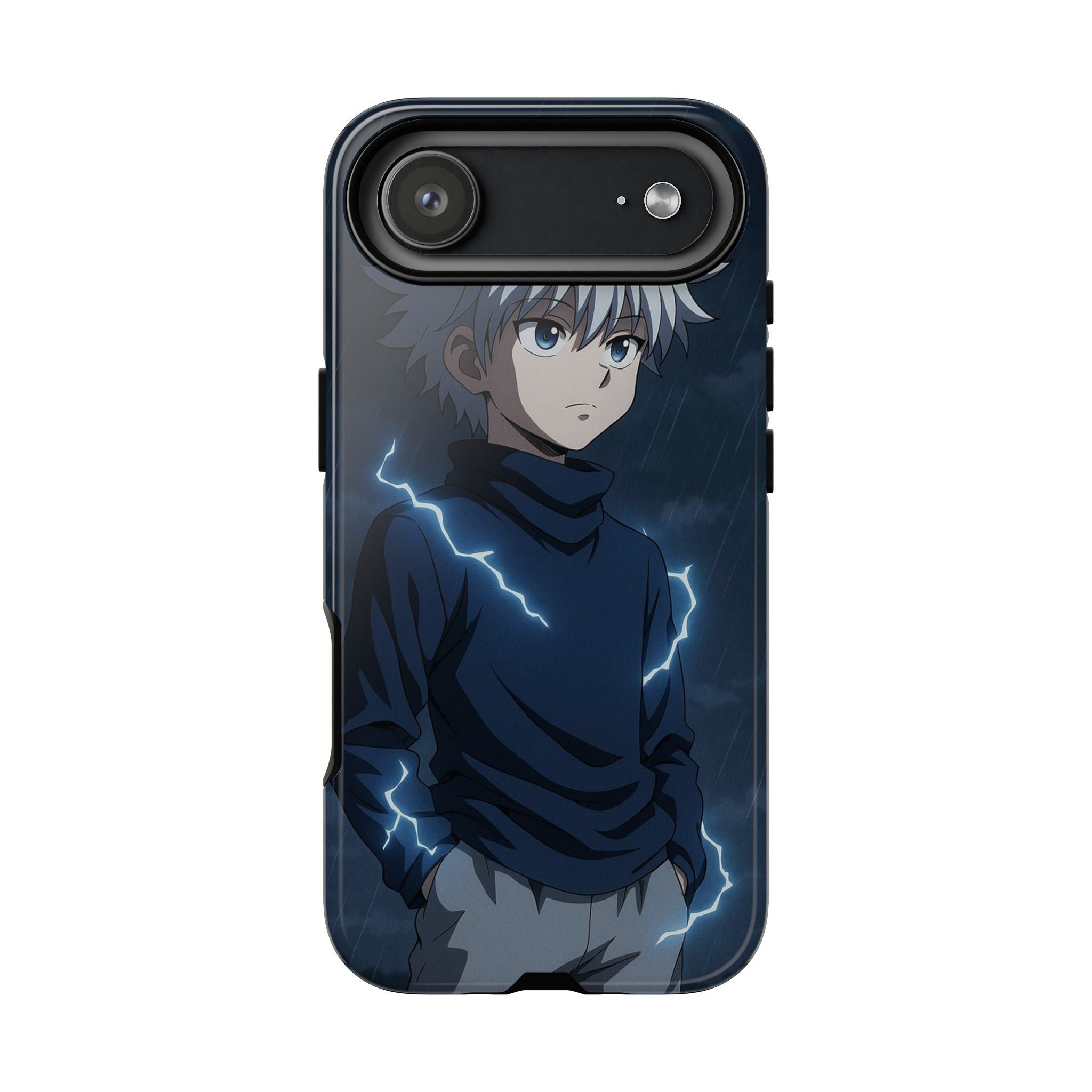 Anime Phone Case Featuring Lightning Design,