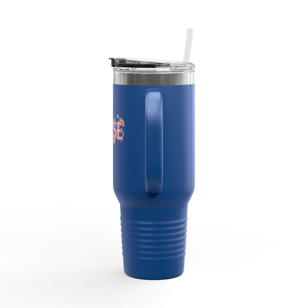 Nurse 40oz Insulated Travel Mug — Floral Stethoscope