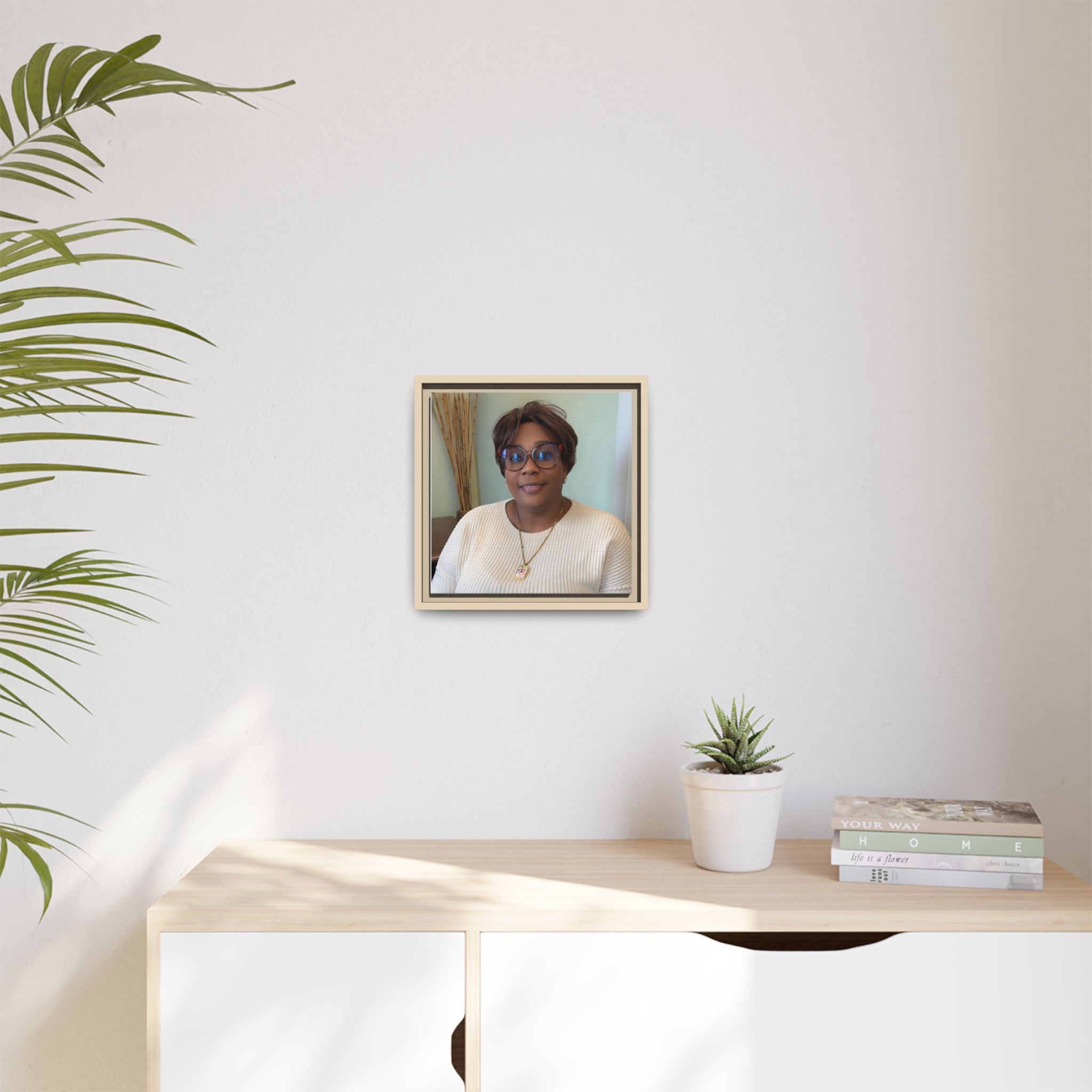 Framed Matte Canvas Portrait Print — Personalized Wall Art Gift