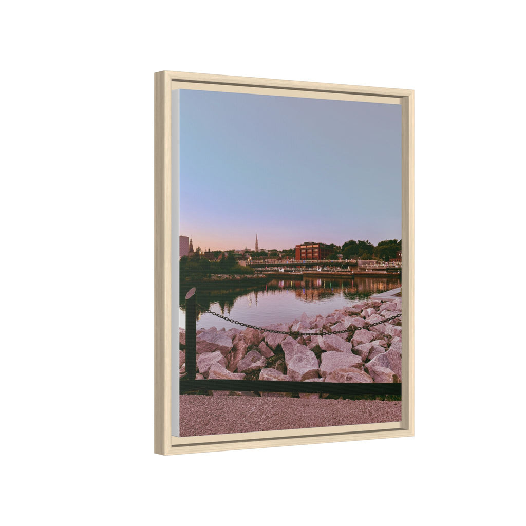 Tranquil Harbor Sunset Wall Art