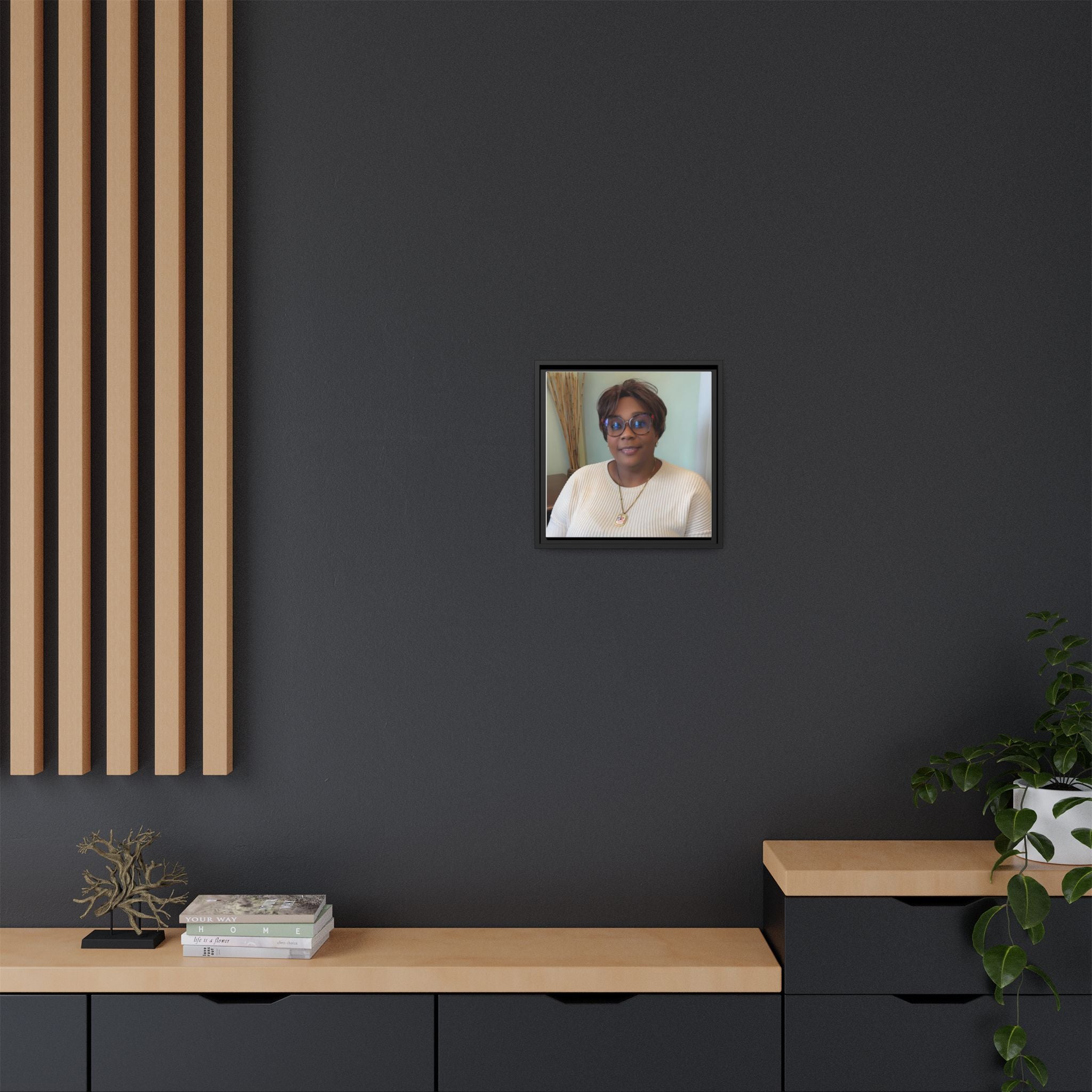 Framed Matte Canvas Portrait Print — Personalized Wall Art Gift