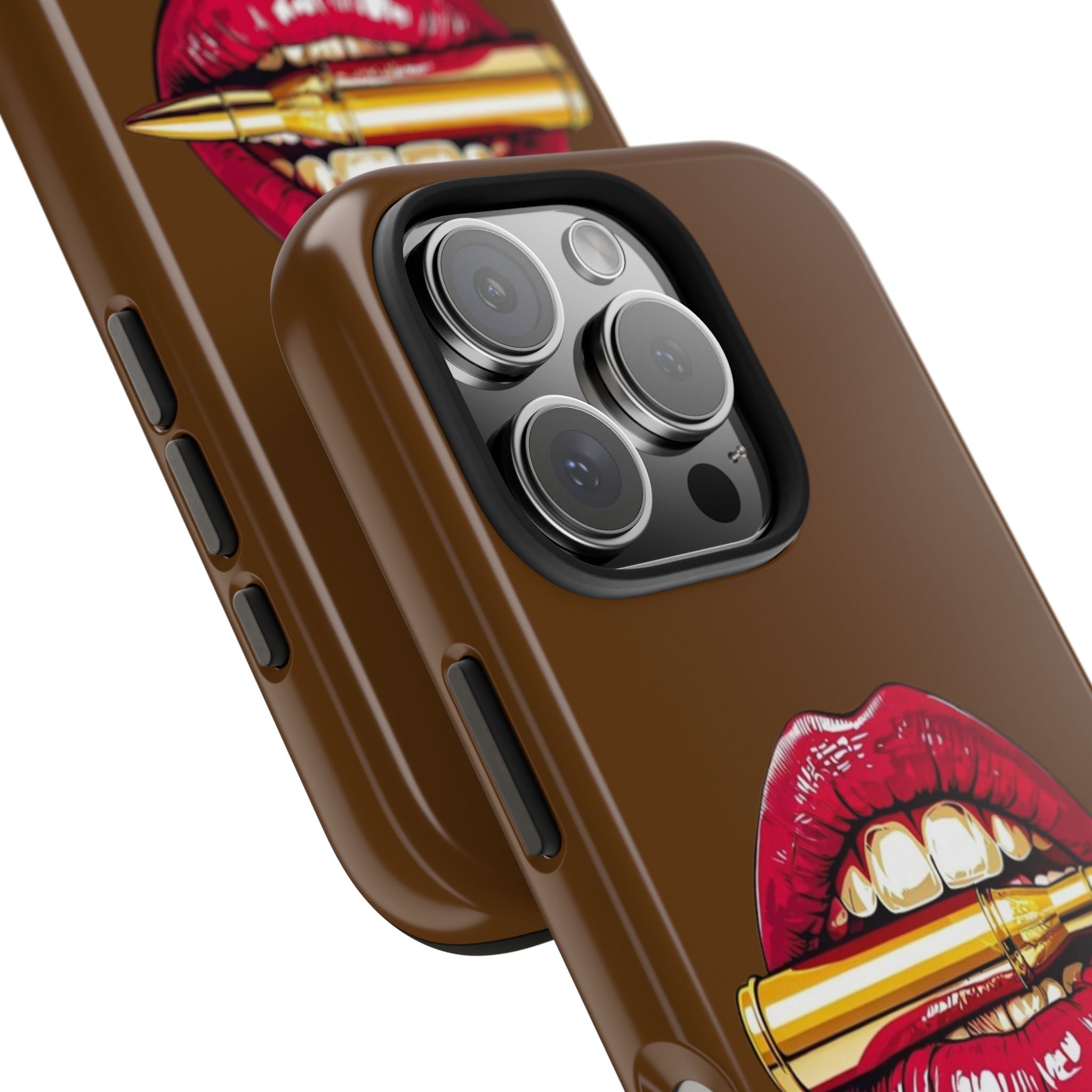Bold Lip Art Phone Case, Tough iPhone Case, Stylish Cell Phone Cover, Unique Gift for Her, Trendy Accessories