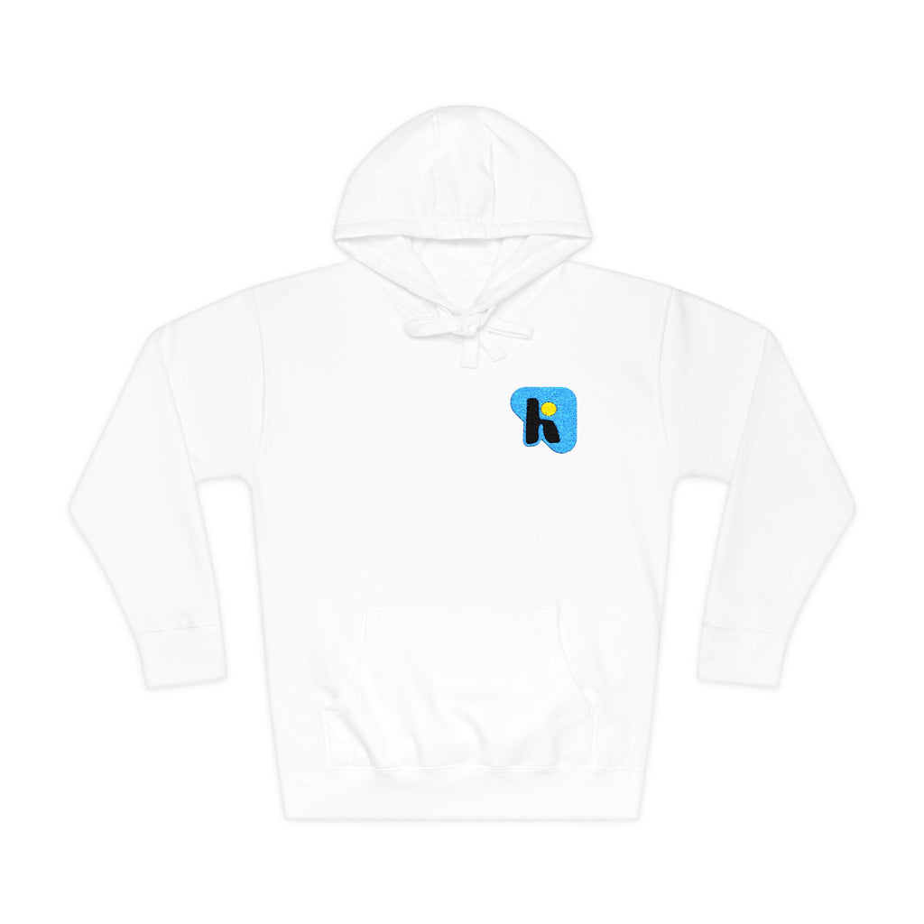 K Initial Floral Patch Hoodie