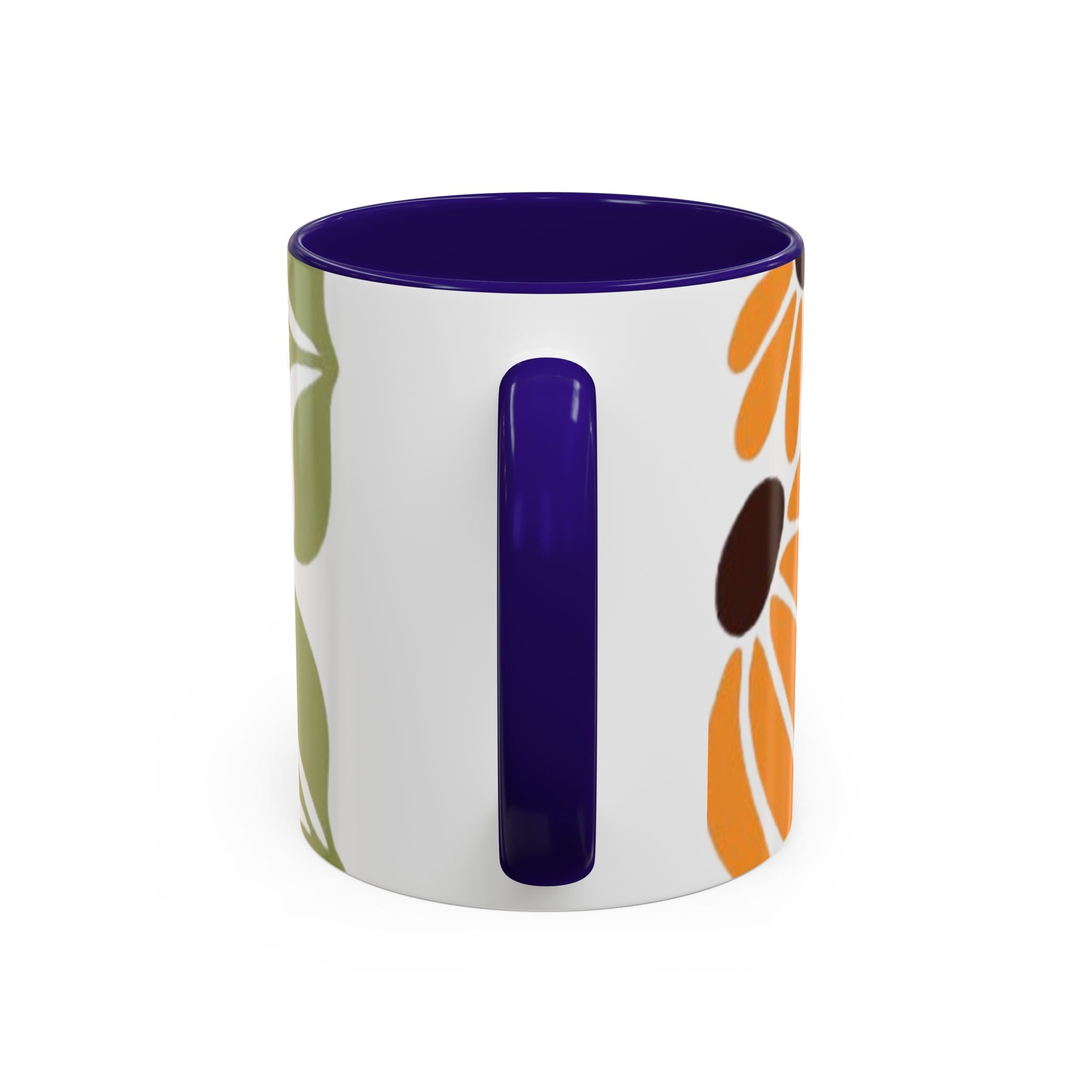 Colorful Floral Mugs, Bright Ceramic Coffee Cups