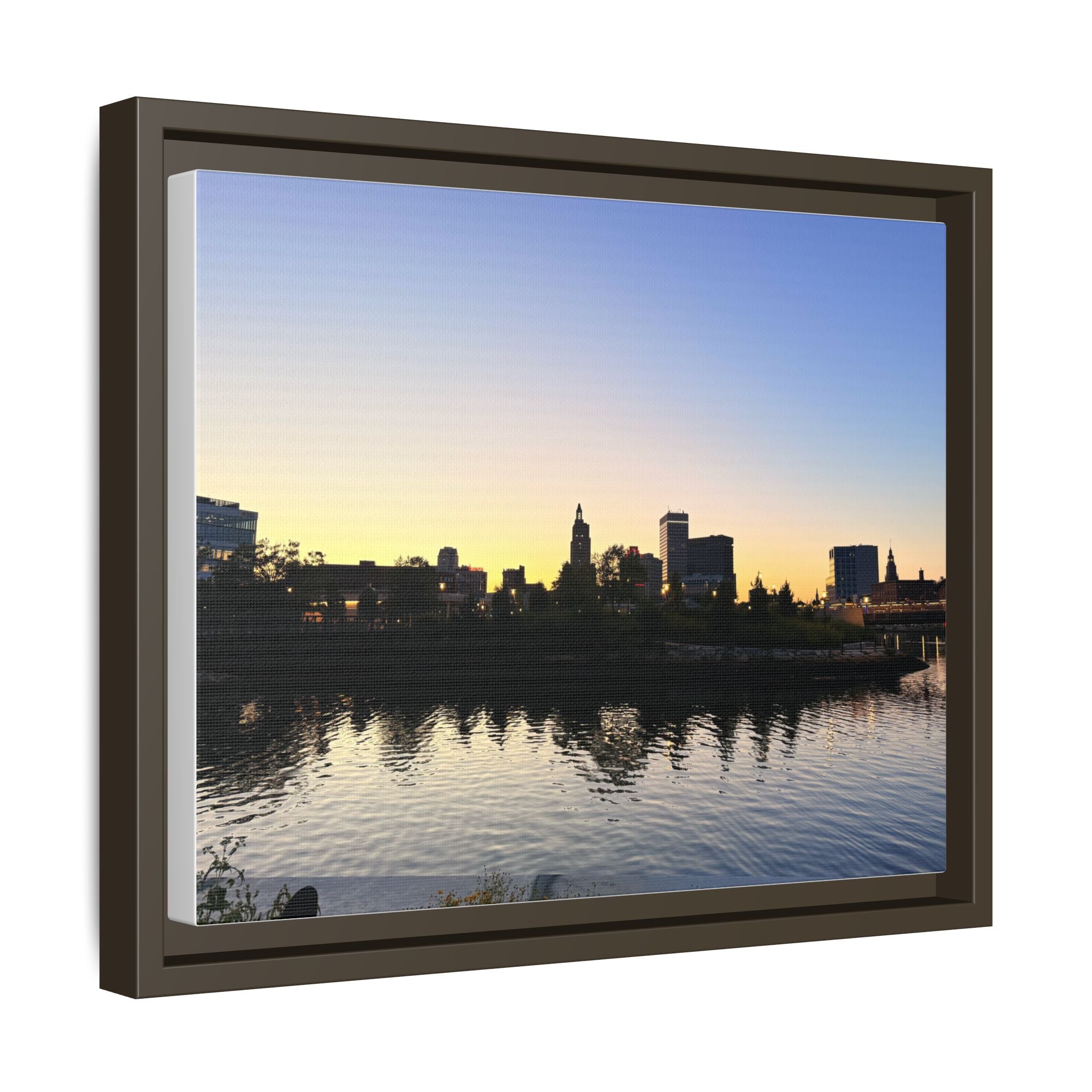 City Skyline Sunset Wall Art