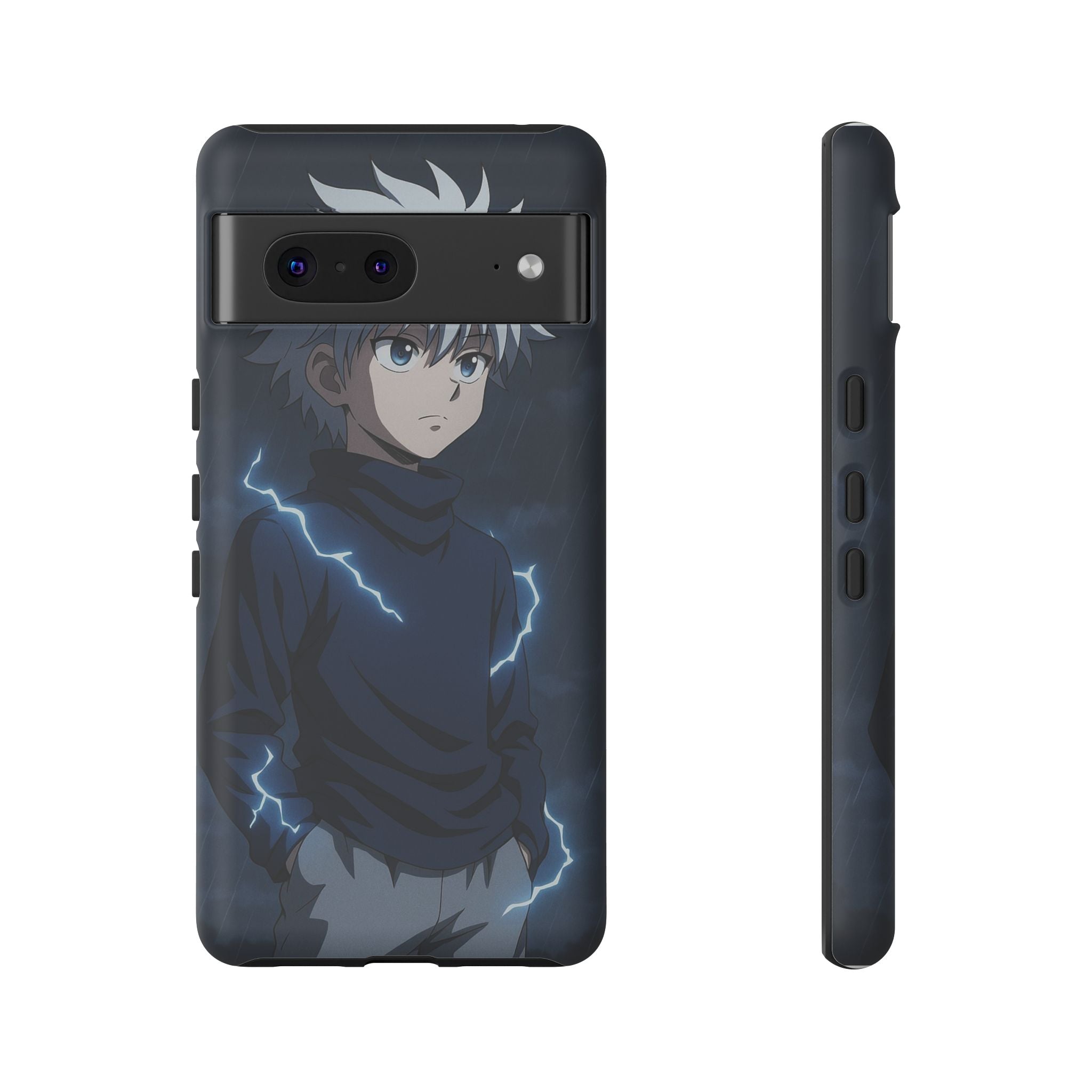 Anime Phone Case Featuring Lightning Design,