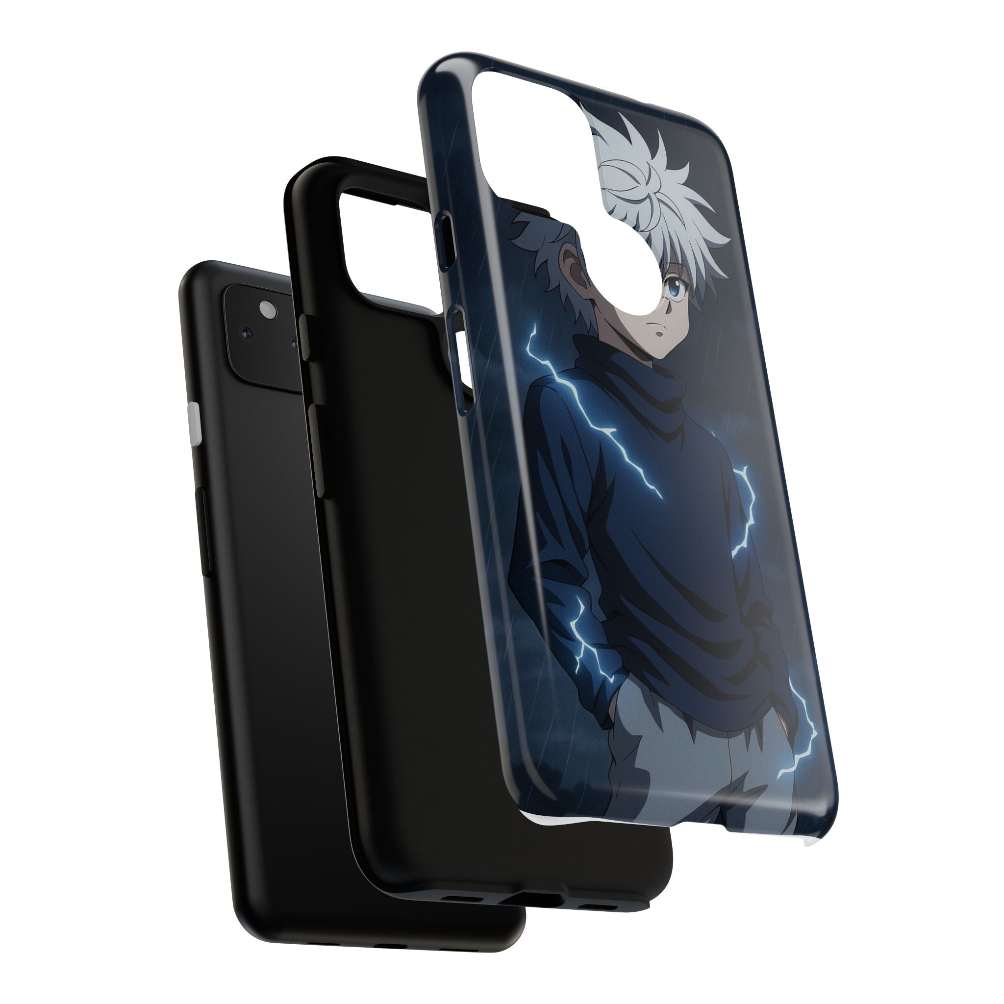 Anime Phone Case Featuring Lightning Design,