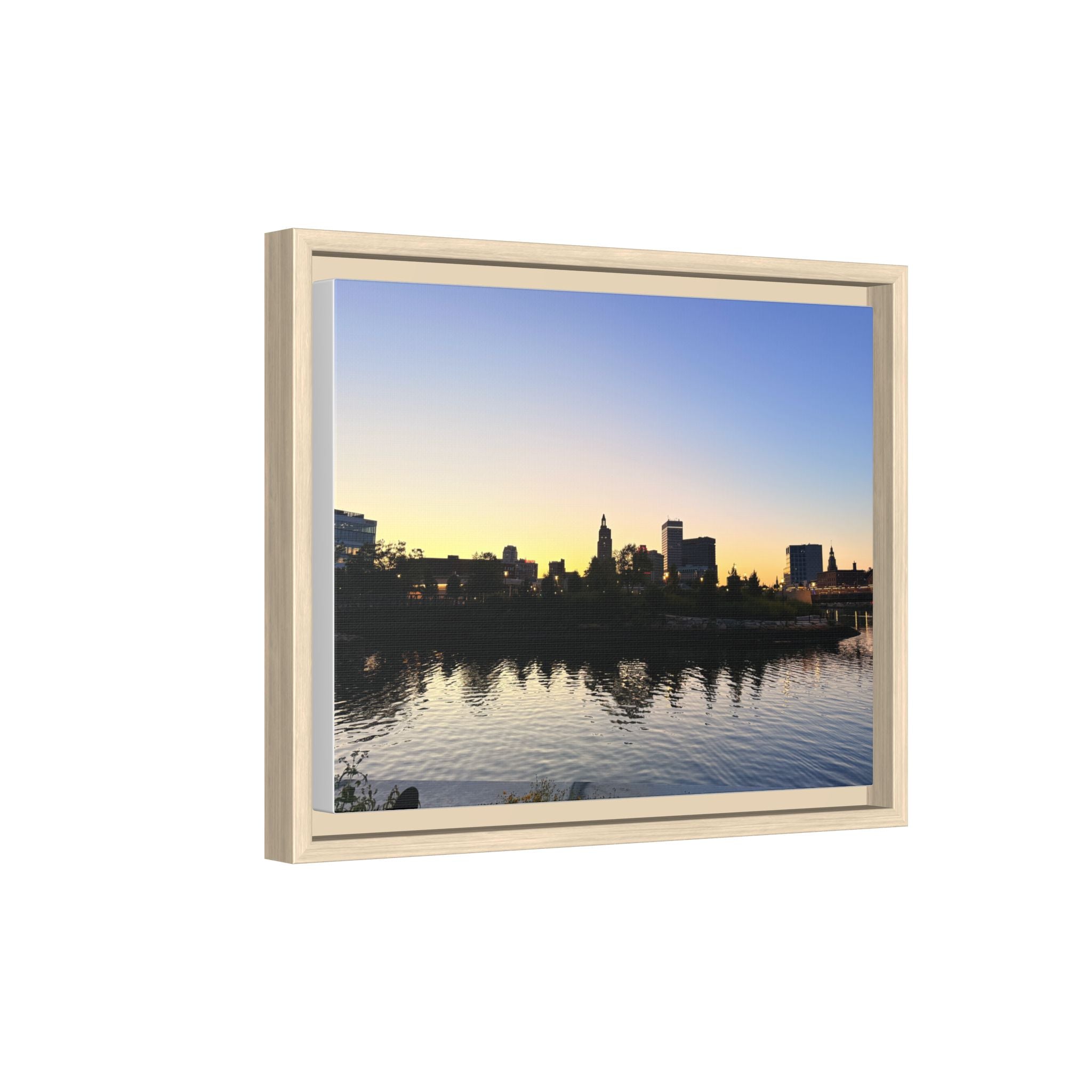 City Skyline Sunset Wall Art