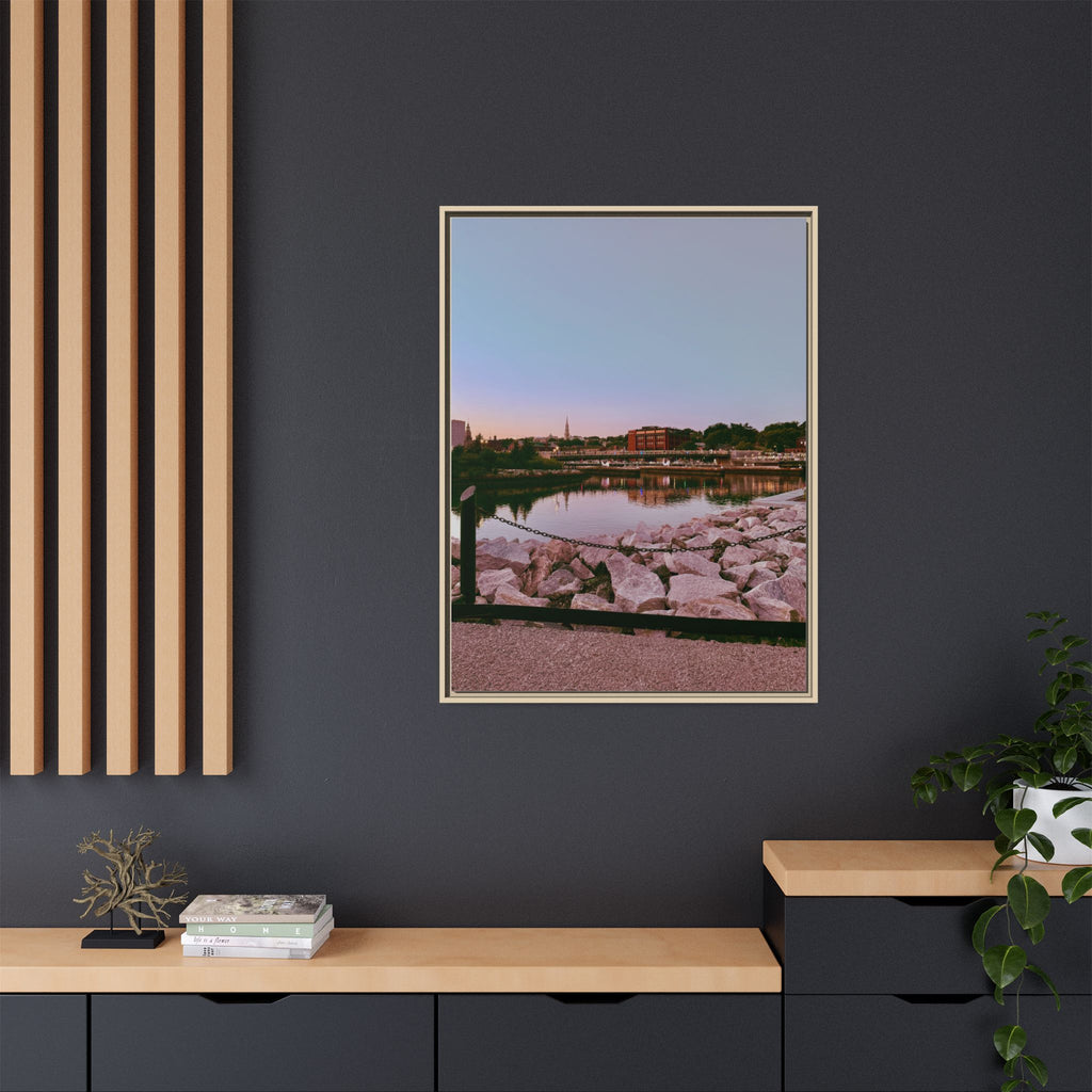 Tranquil Harbor Sunset Wall Art