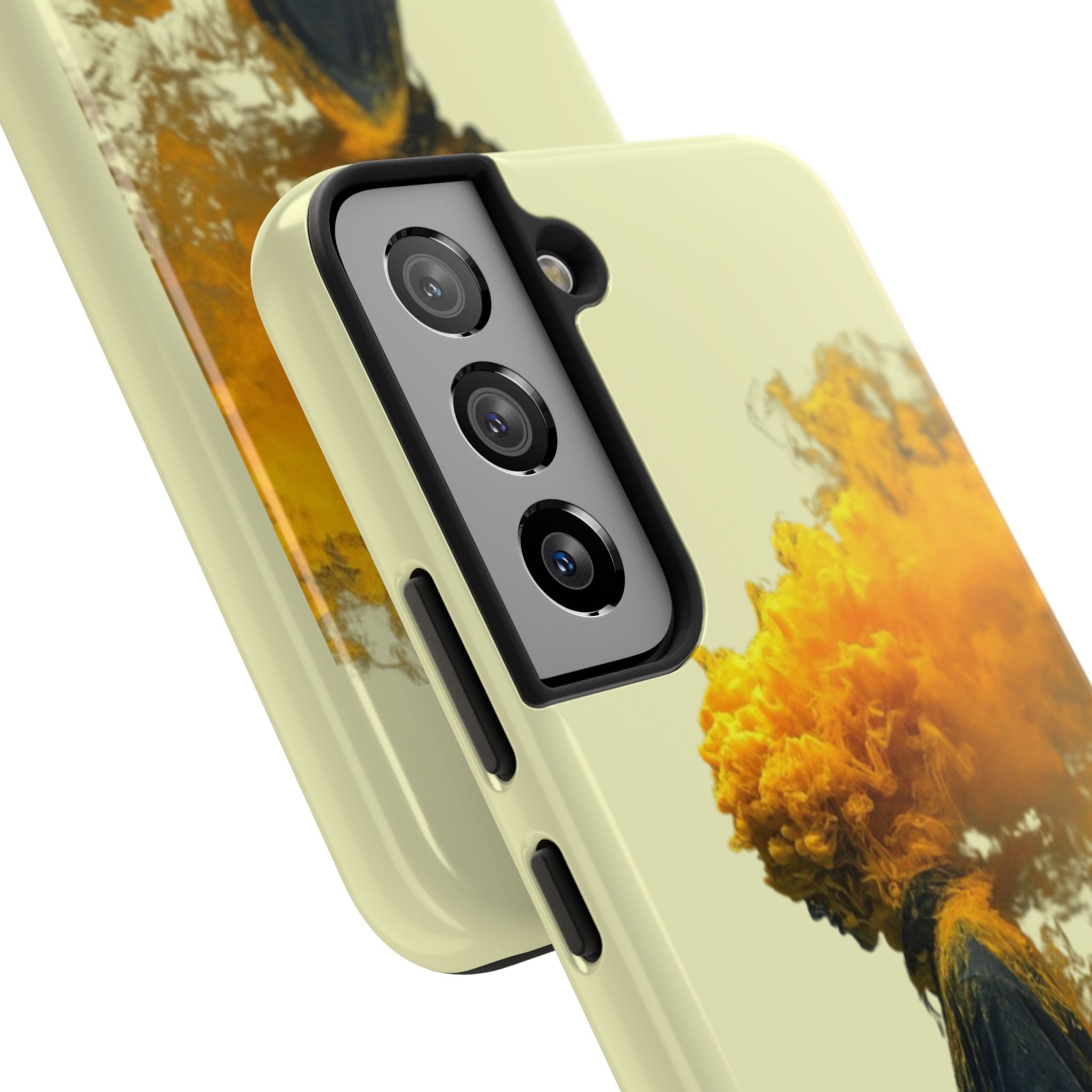Surreal Yellow Smoke Head Protective Cover