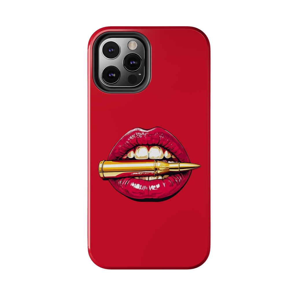 Bold Lipstick Phone Case - Tough Cover for Trendsetters, Vibrant Red Phone Skin, Fashionable Phone Accessory, Unique Gift for Her, [...]