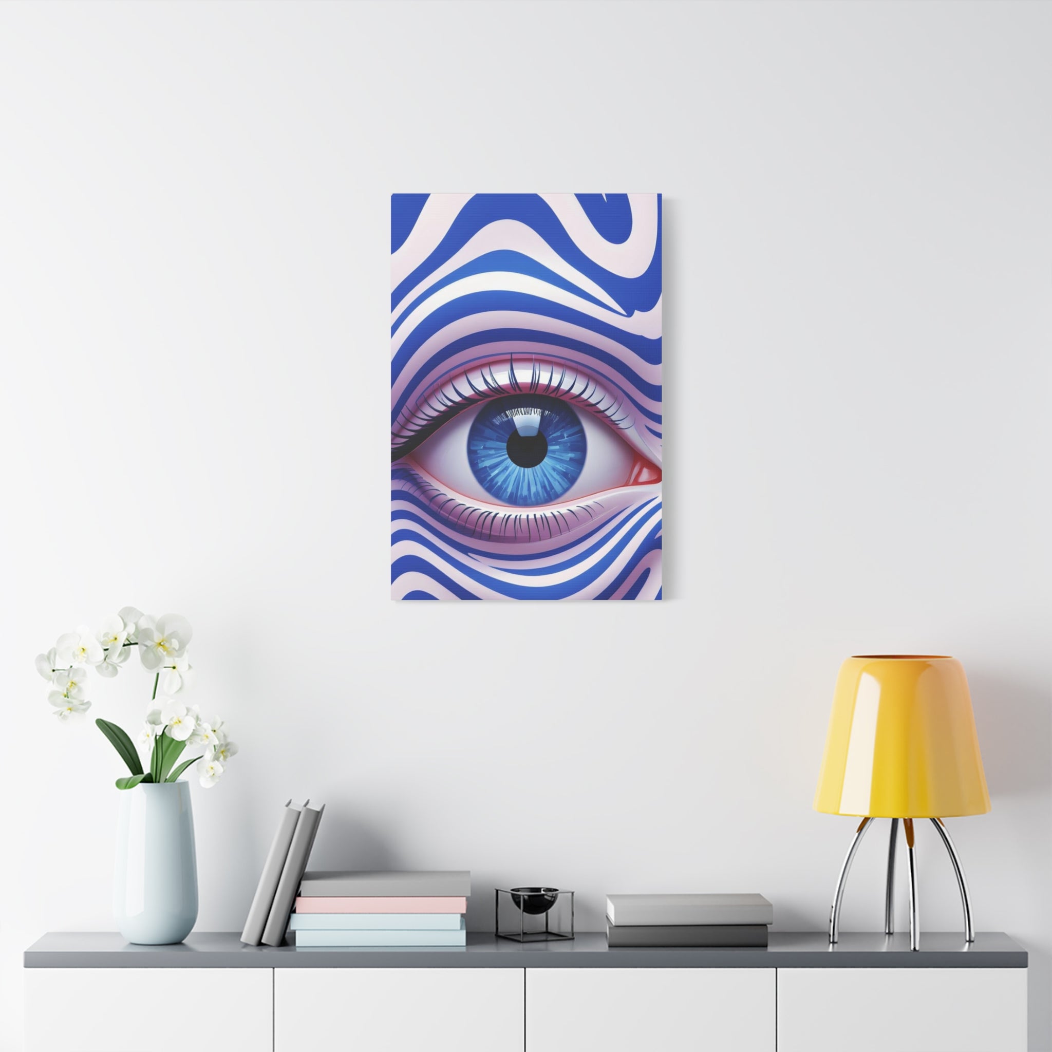 Eye-Catching Canvas Wall Art, Bohemian Home Decor, Unique Gift for Art Lovers, Funky Room Accents, Modern Wall Decor