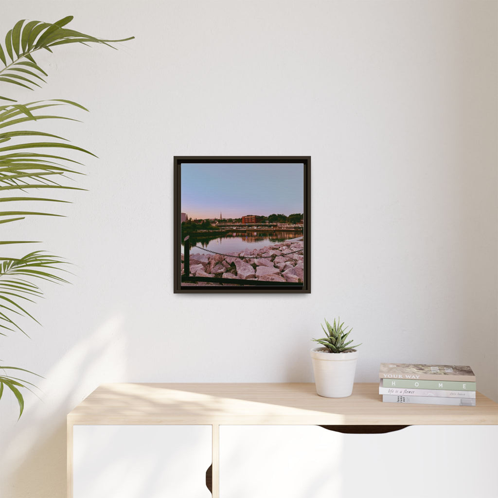 Tranquil Harbor Sunset Wall Art