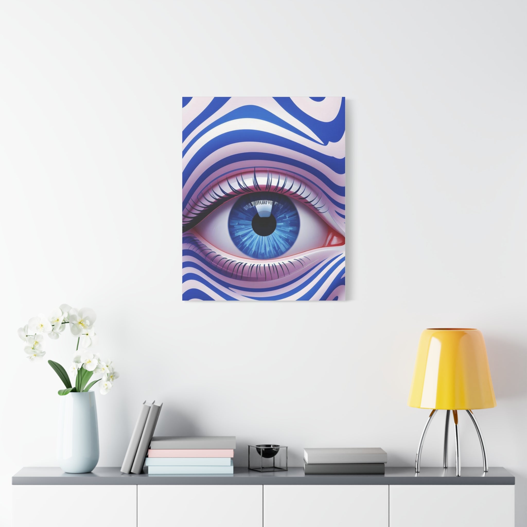 Eye-Catching Canvas Wall Art, Bohemian Home Decor, Unique Gift for Art Lovers, Funky Room Accents, Modern Wall Decor