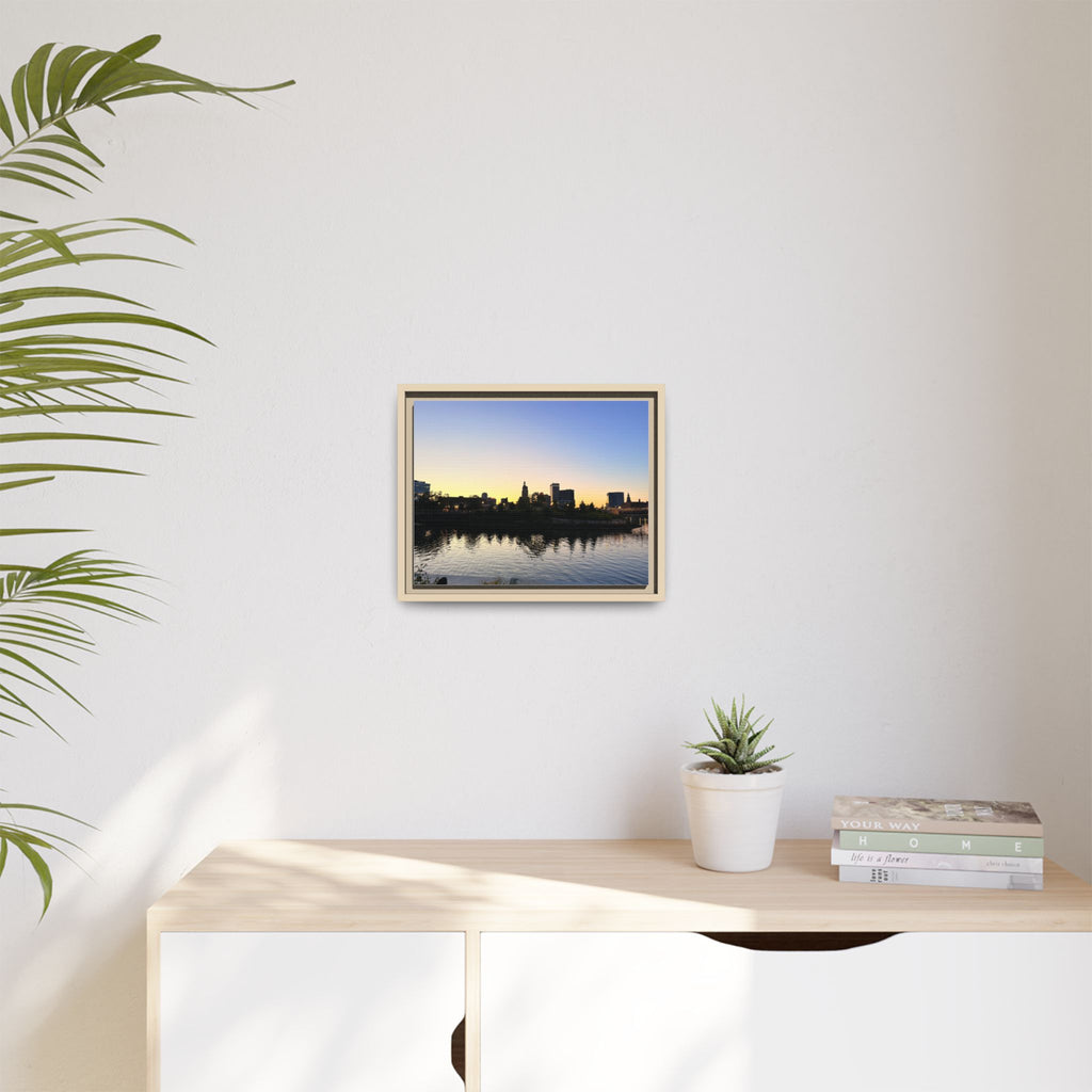 City Skyline Sunset Wall Art