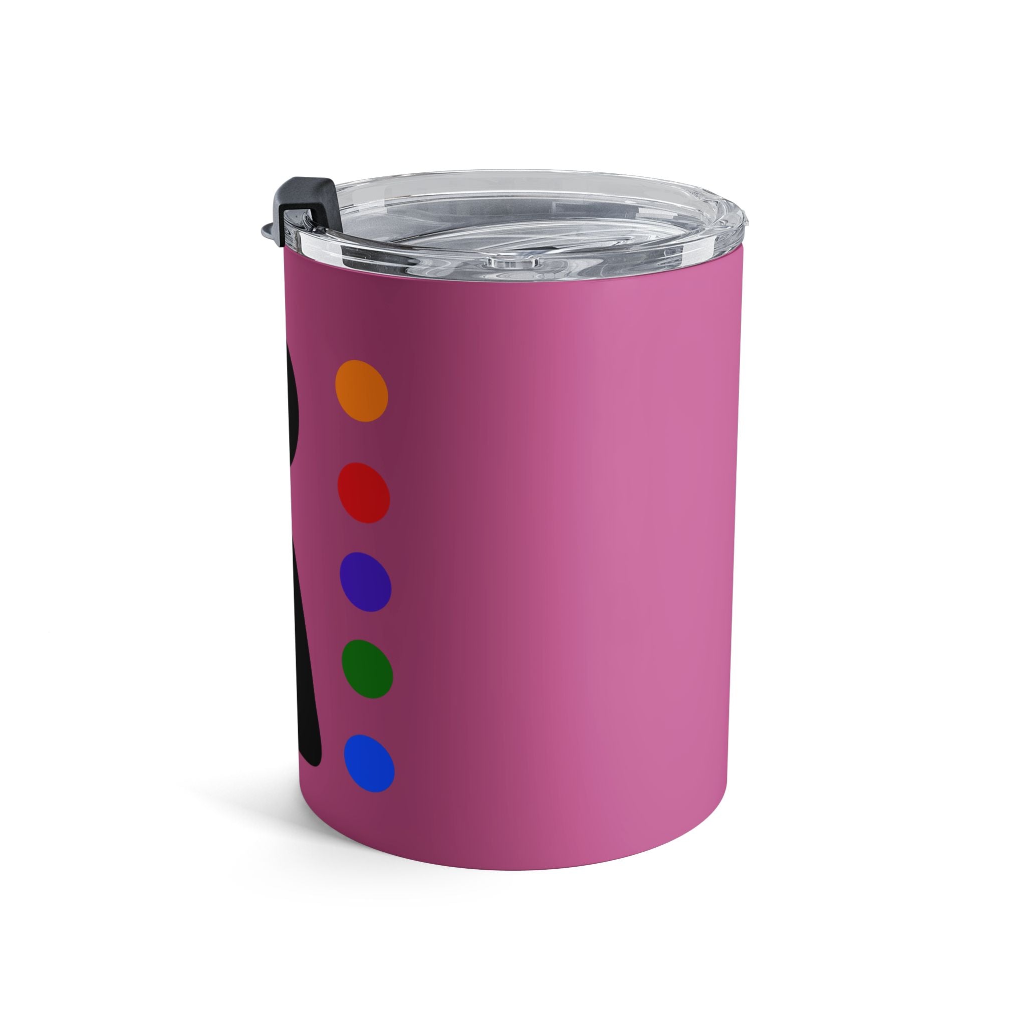 10oz Pink Artist Tumbler with Paint Dot Accent