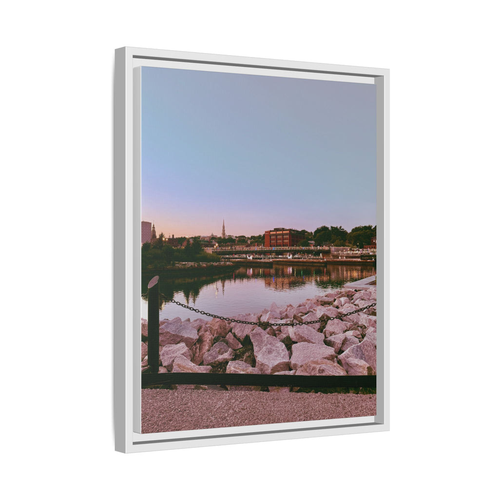 Tranquil Harbor Sunset Wall Art