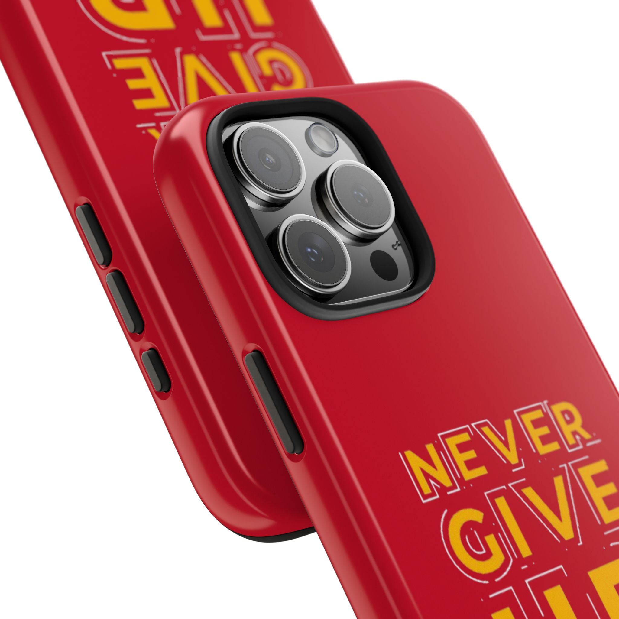 Never Give Up Tough Phone Cases – Motivational, Durable, Perfect for Gifts, Everyday Use, Inspirational Decor