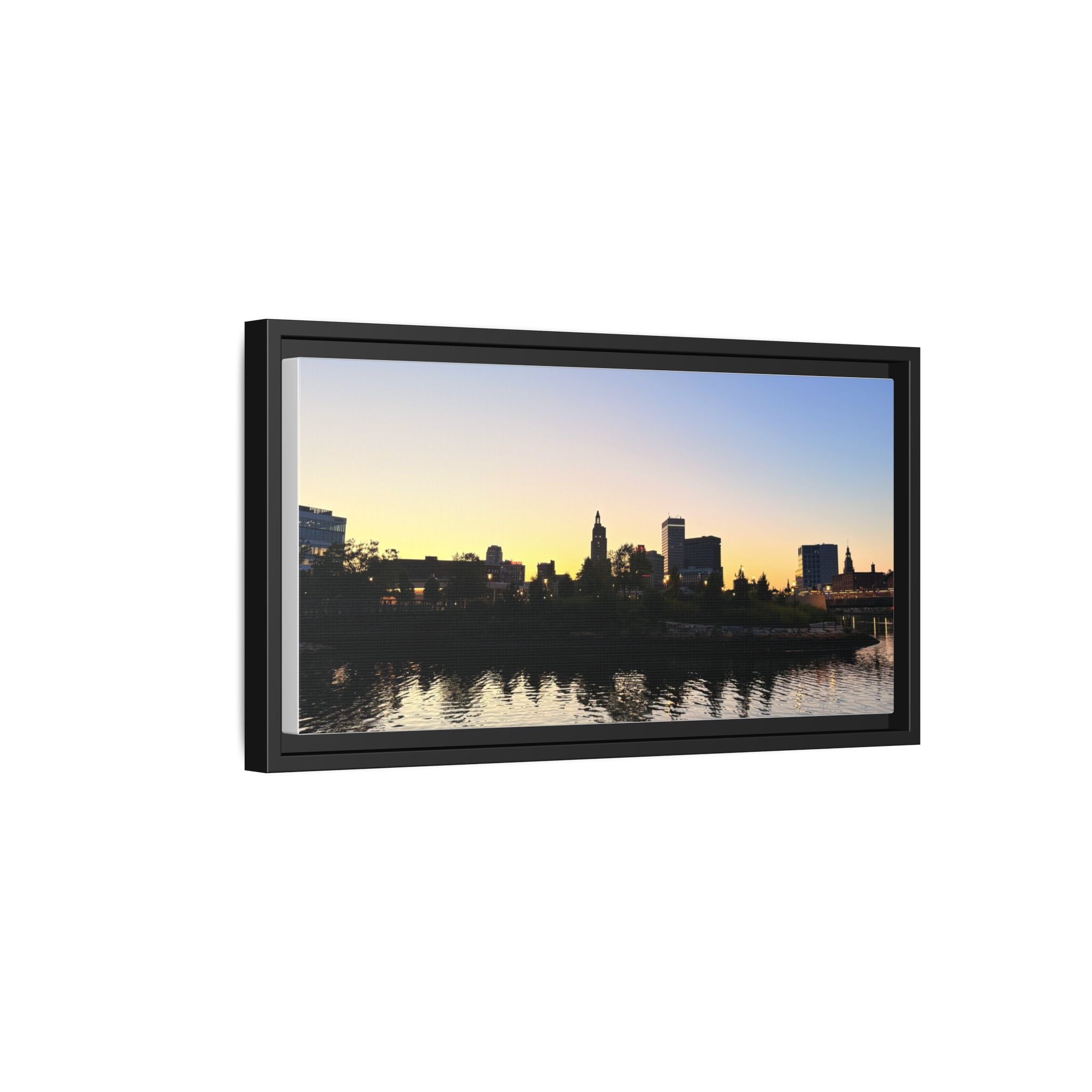 City Skyline Sunset Wall Art