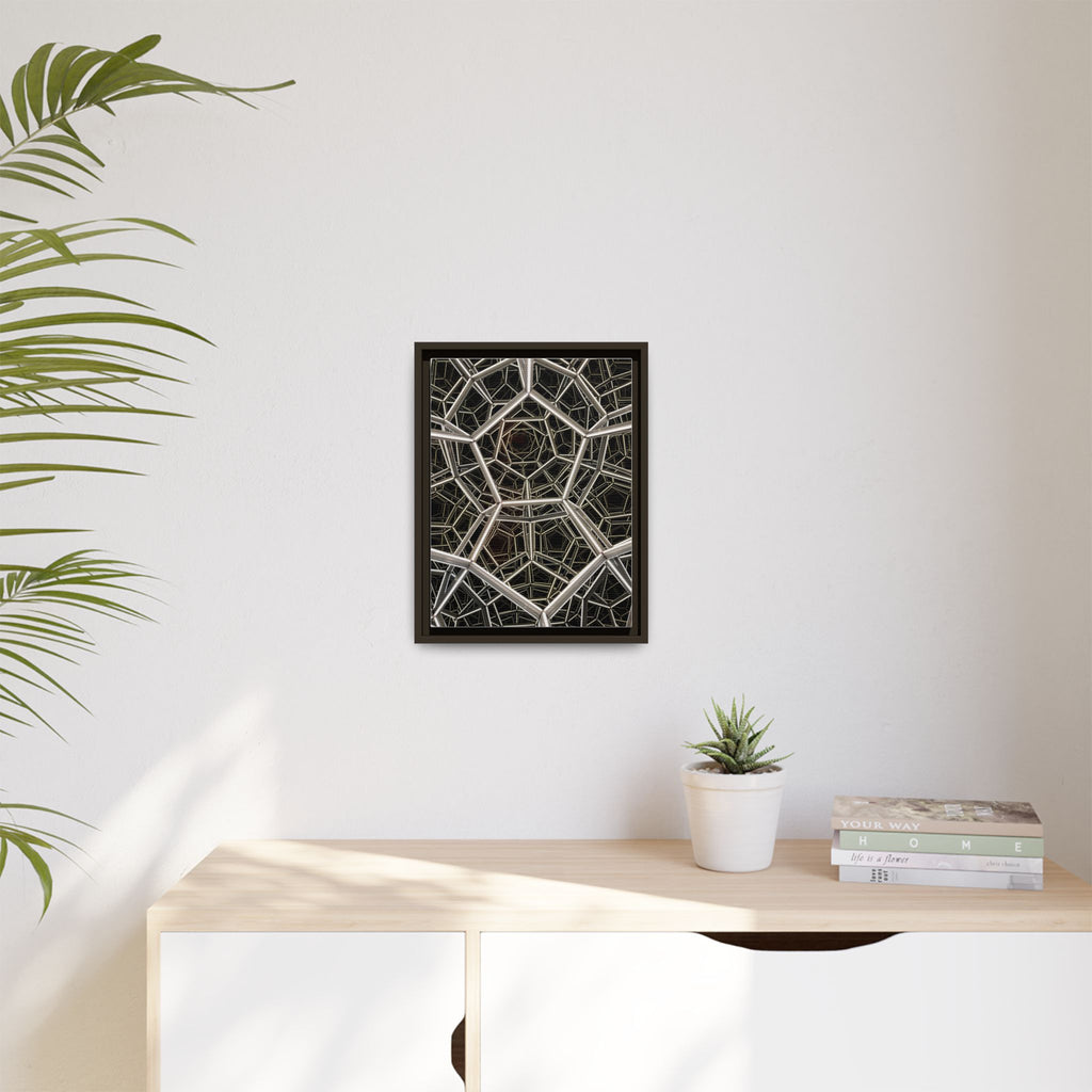 Framed Wall Art Print, Modern Geometric Canvas, Abstract Home Decor, Unique Gift, Stylish Office Art, Contemporary Room Decor
