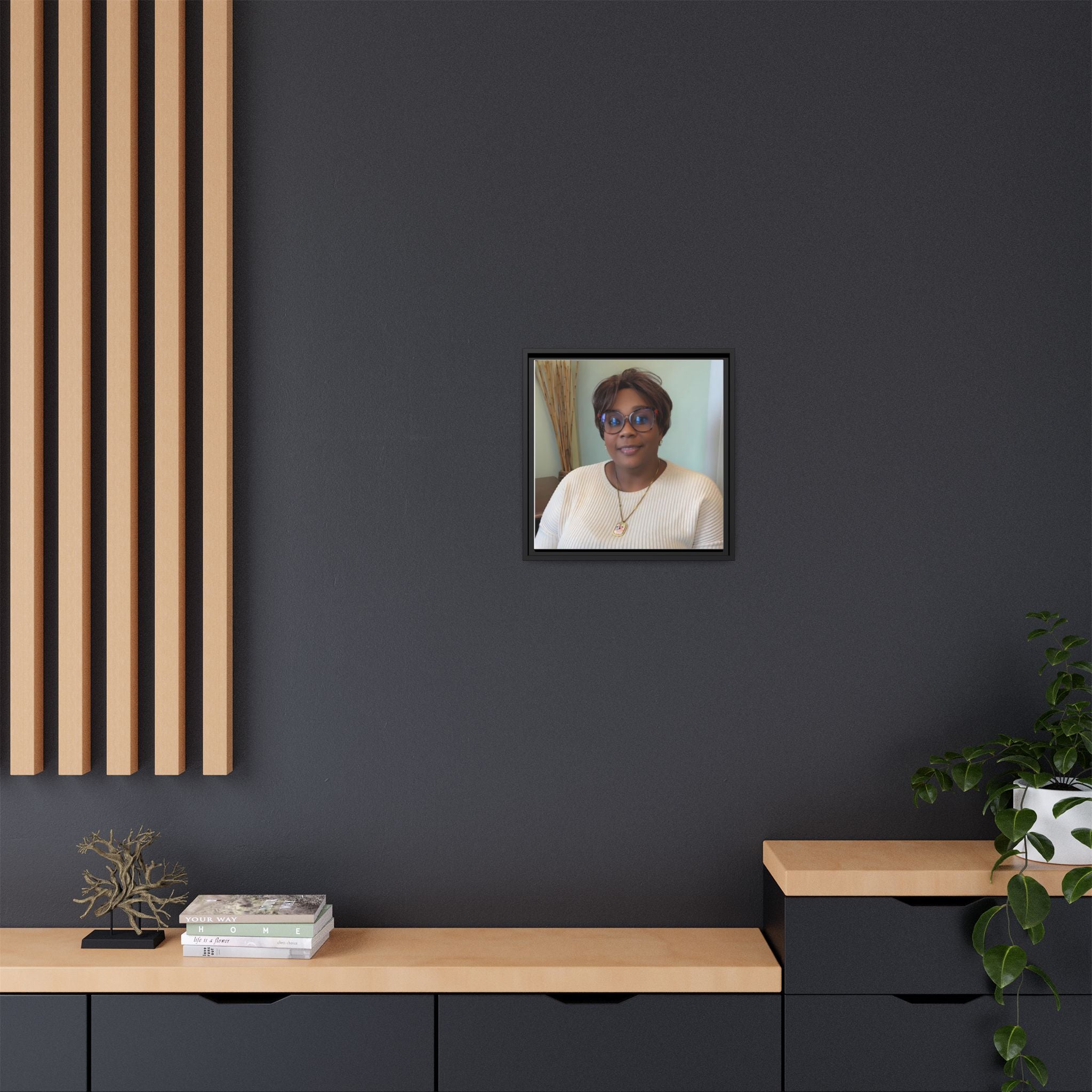 Framed Matte Canvas Portrait Print — Personalized Wall Art Gift