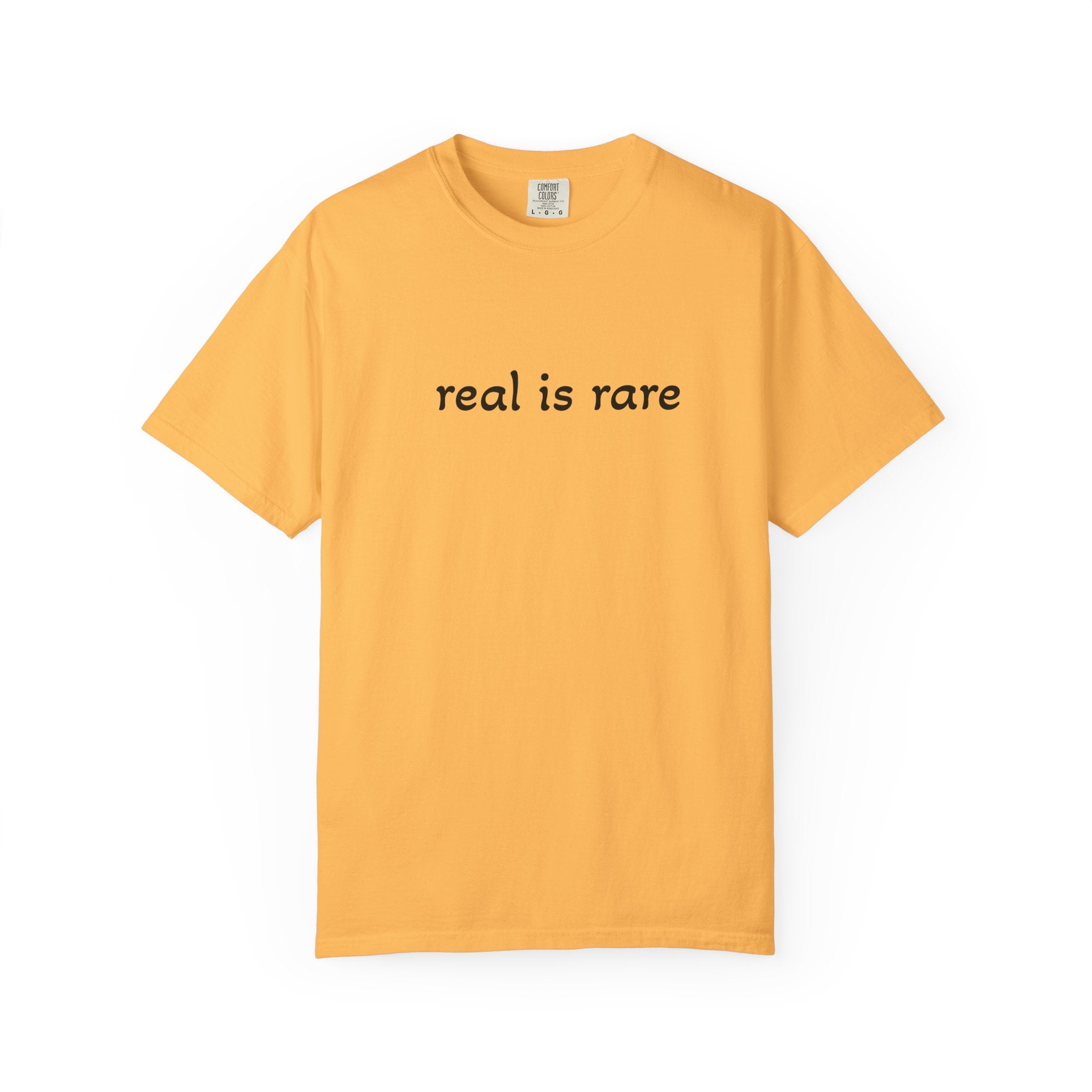 Real is Rare Garment-Dyed T-Shirt, Casual Tee