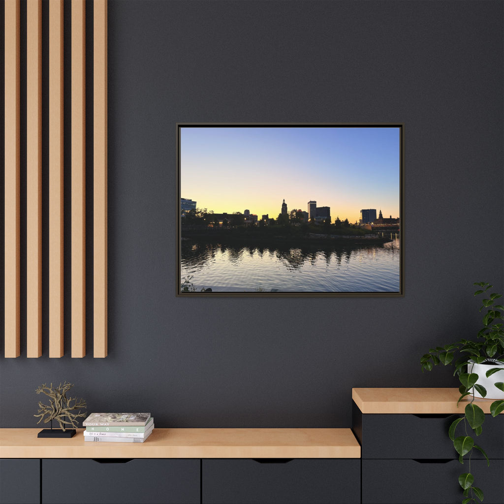 City Skyline Sunset Wall Art