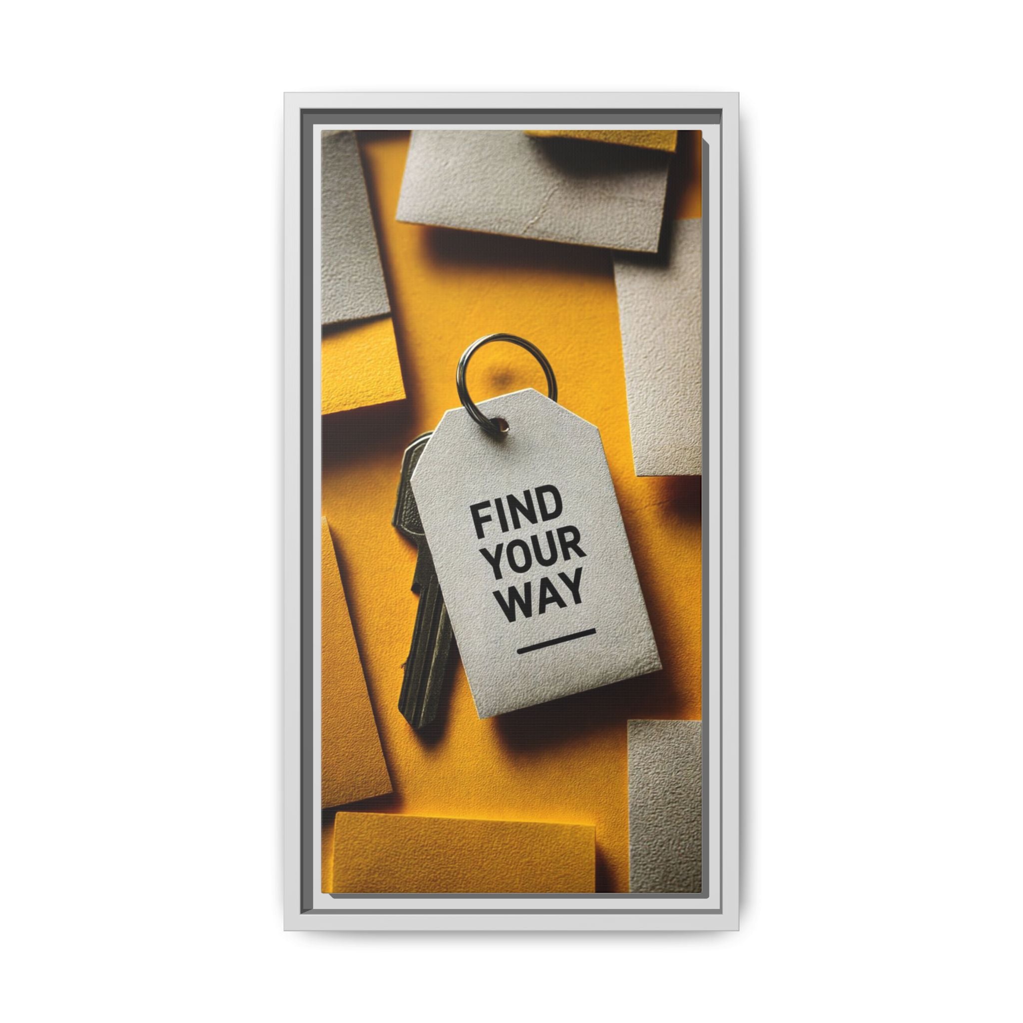 Find Your Way Motivational Wall Art — Framed Matte Canvas