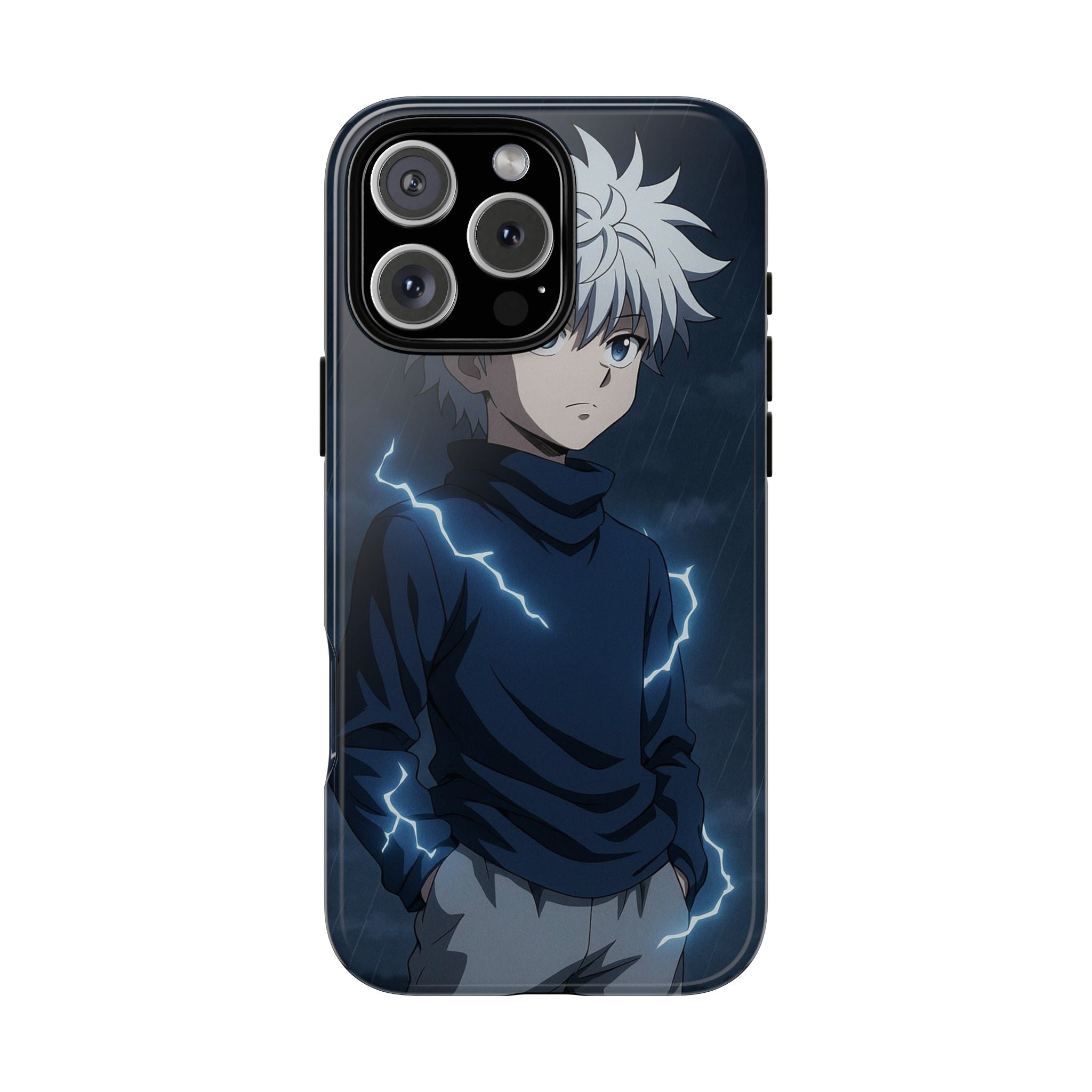 Anime Phone Case Featuring Lightning Design,