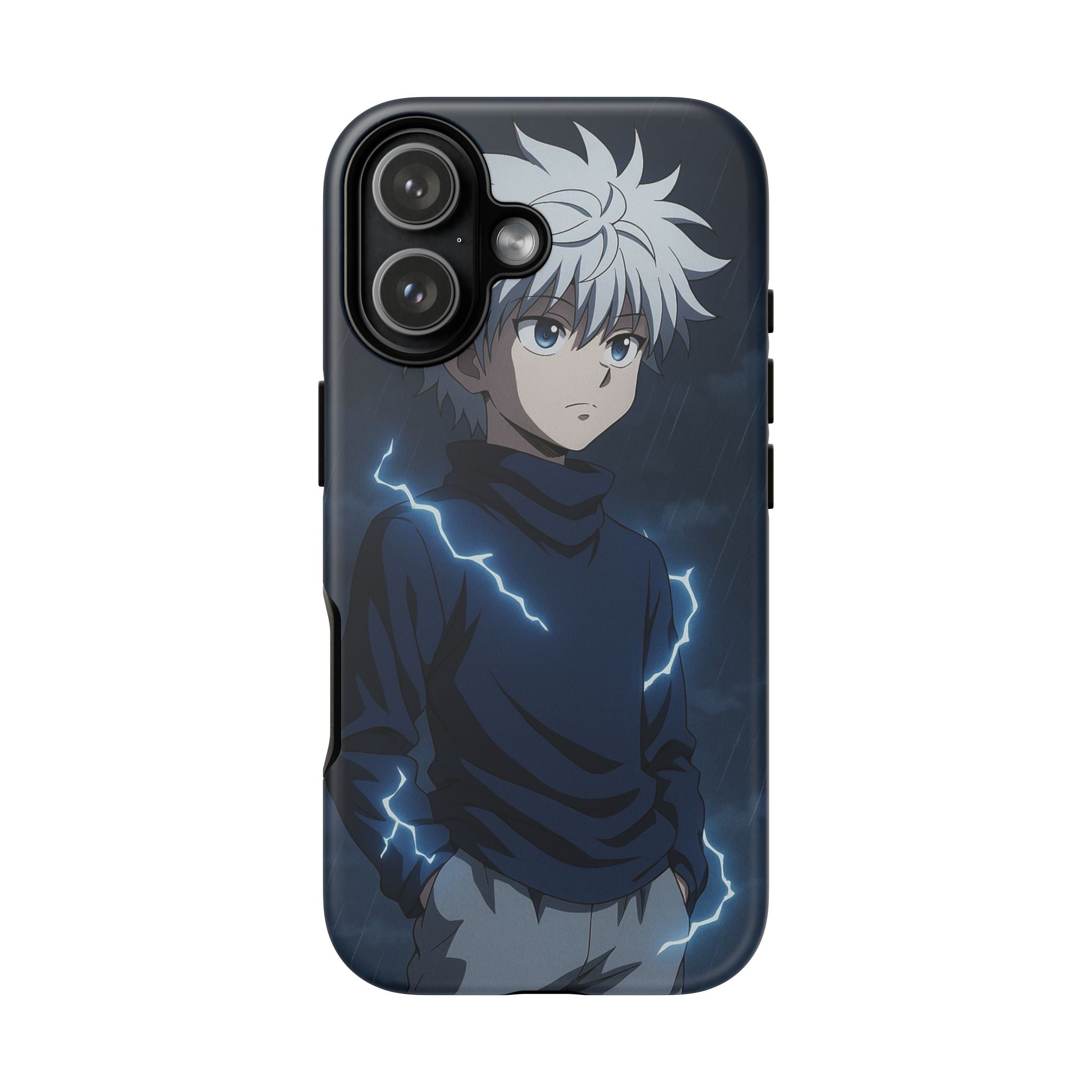 Anime Phone Case Featuring Lightning Design,