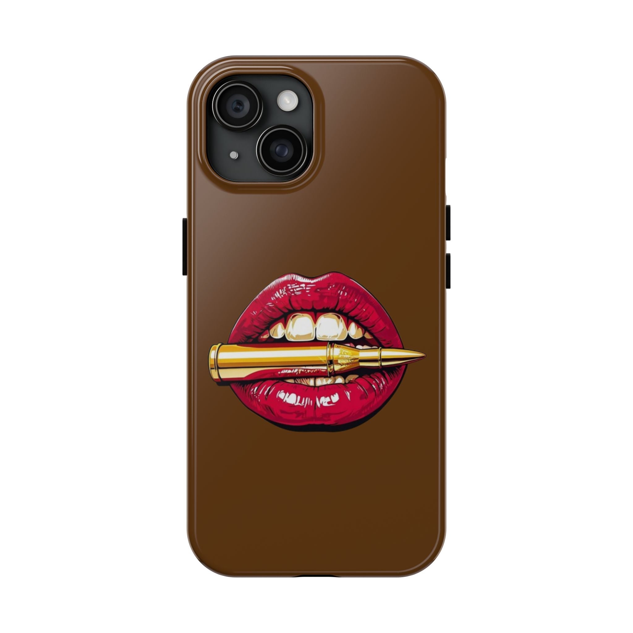 Bold Lip Art Phone Case, Tough iPhone Case, Stylish Cell Phone Cover, Unique Gift for Her, Trendy Accessories