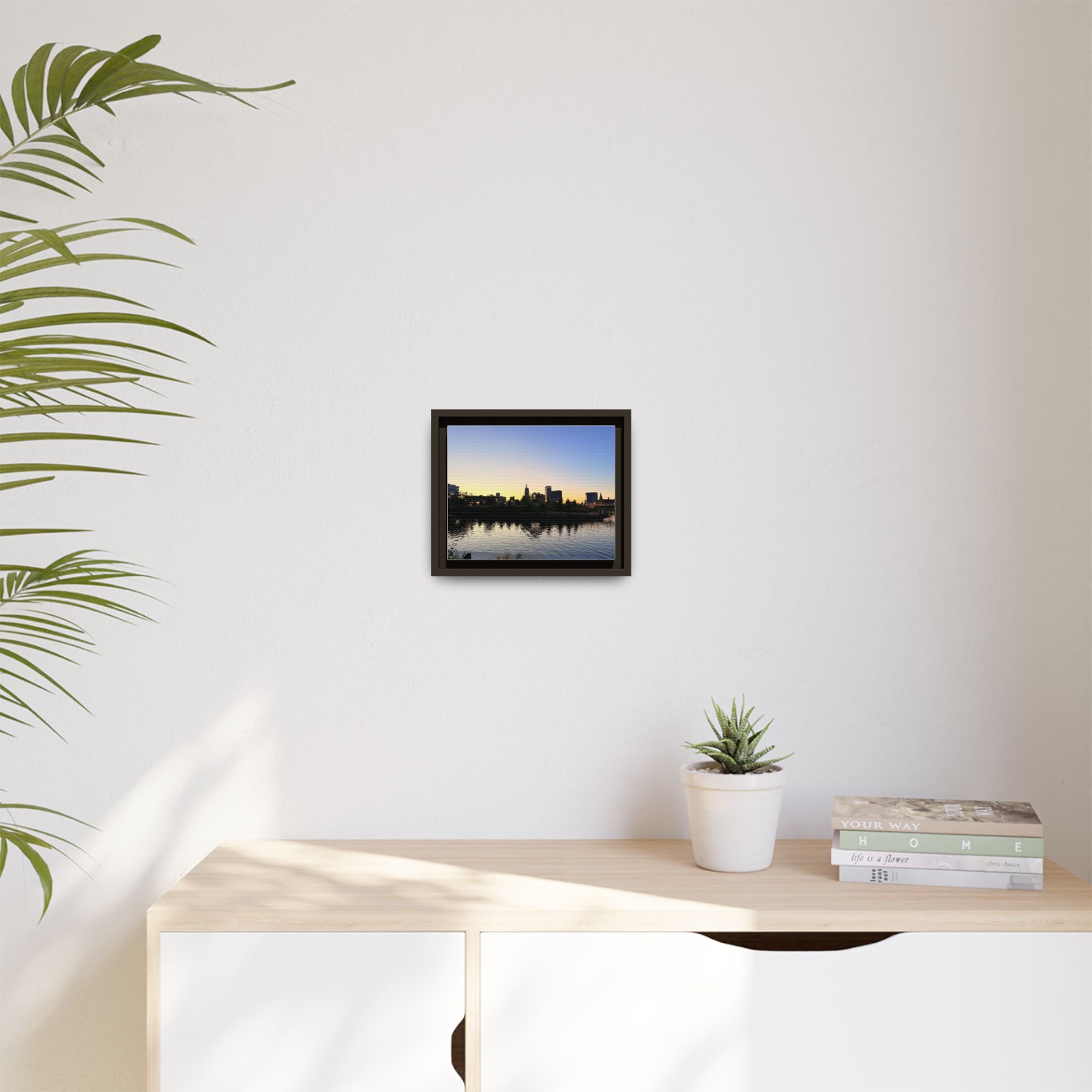 City Skyline Sunset Wall Art