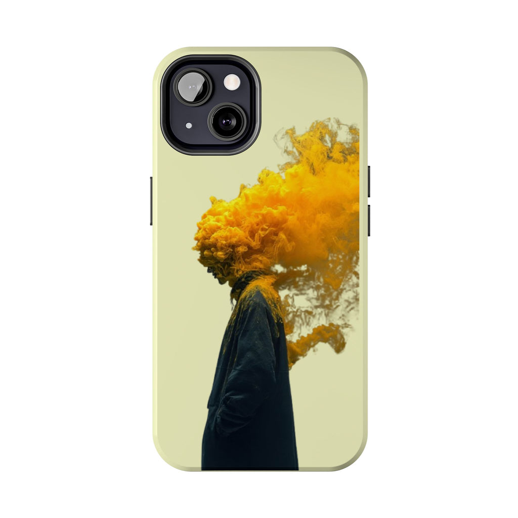 Surreal Yellow Smoke Head Protective Cover