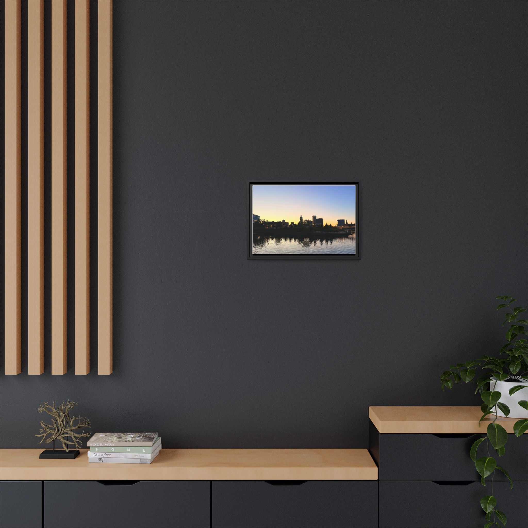 City Skyline Sunset Wall Art