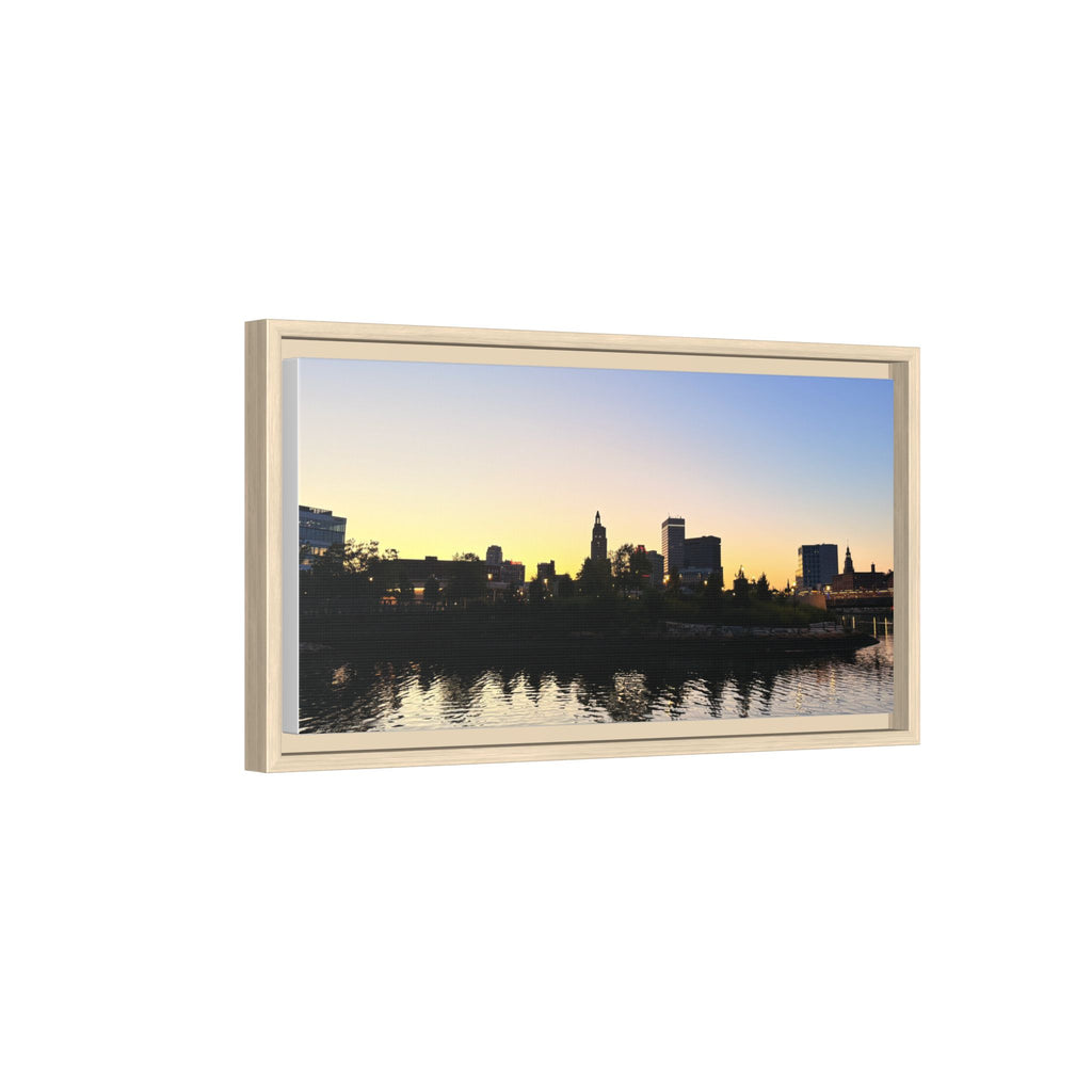 City Skyline Sunset Wall Art