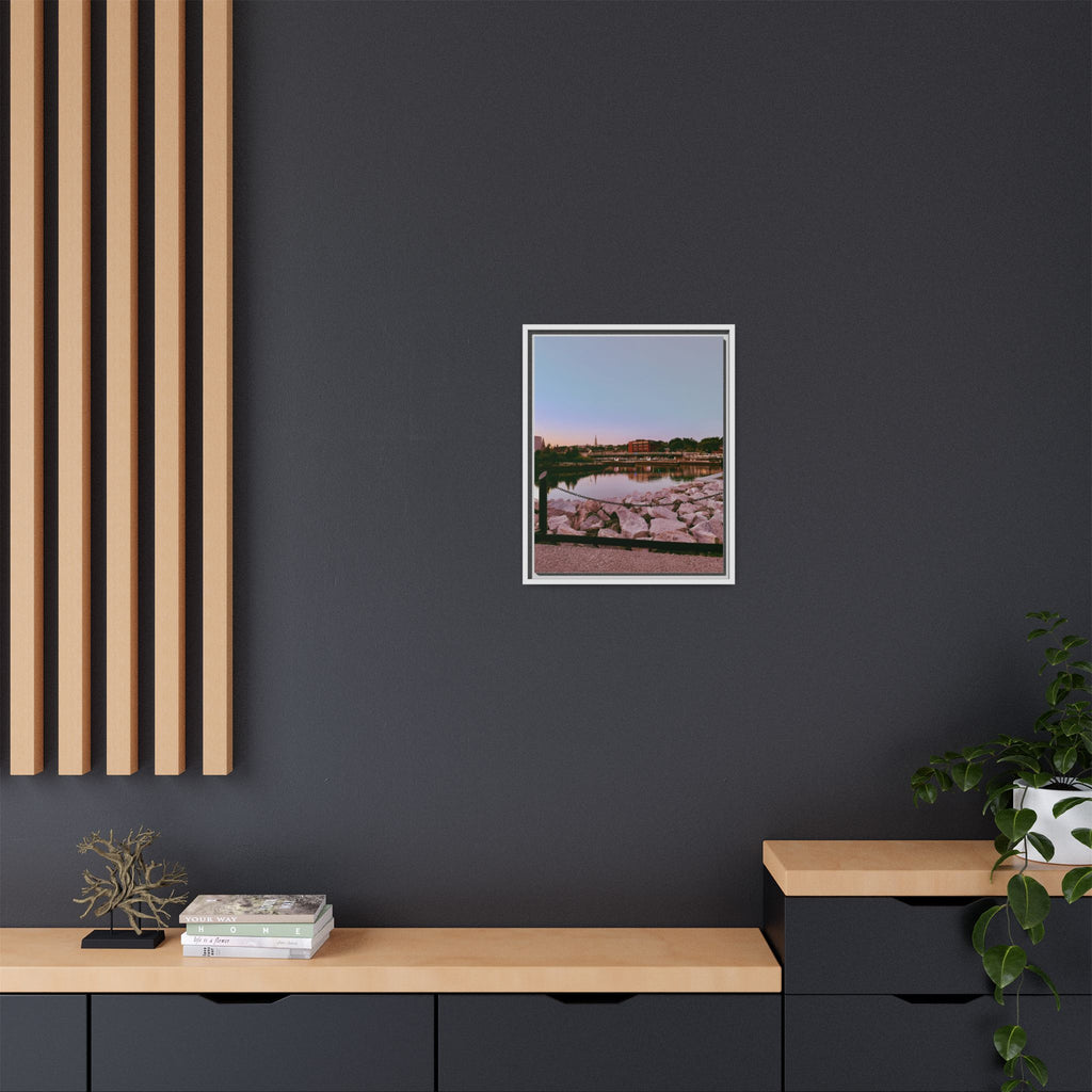 Tranquil Harbor Sunset Wall Art