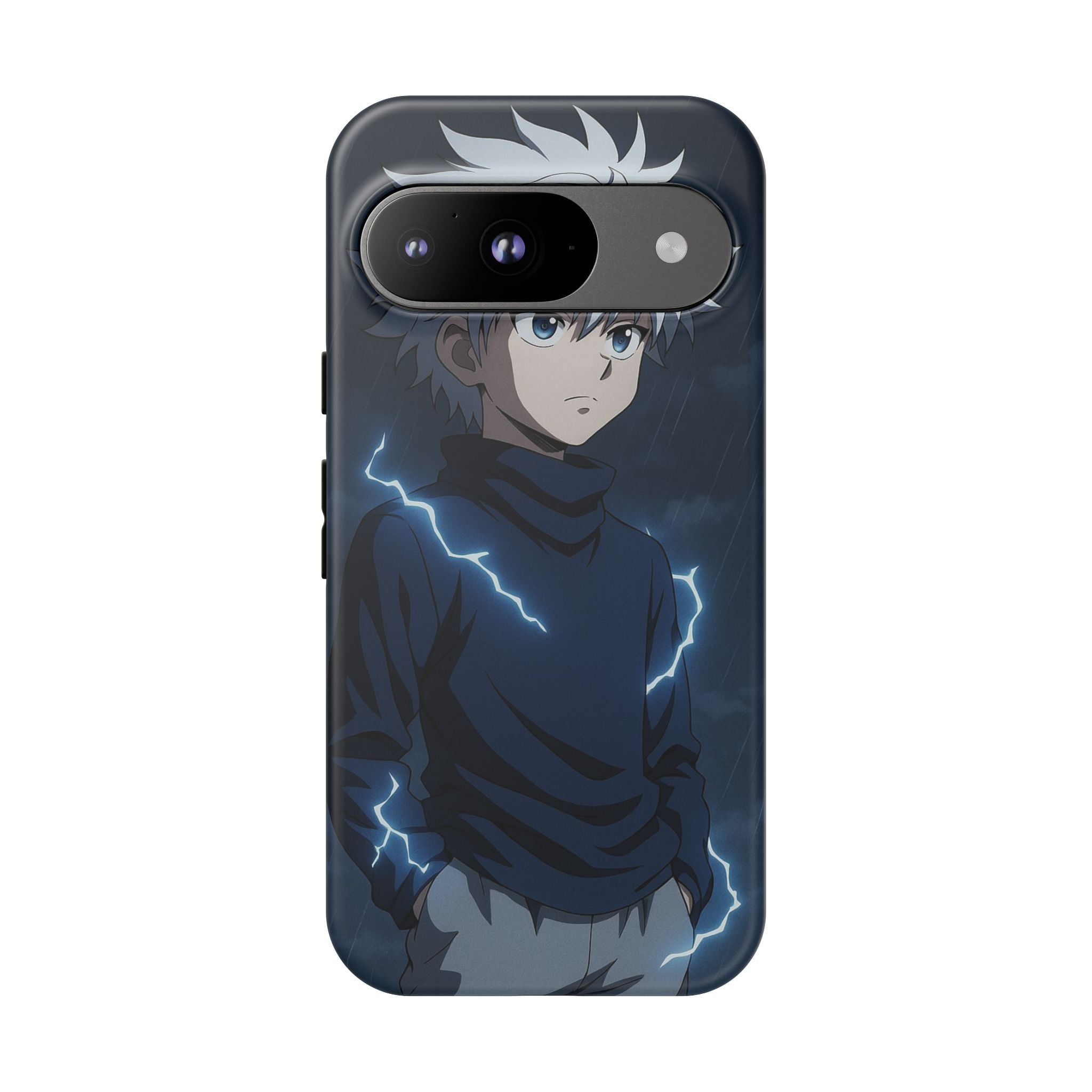 Anime Phone Case Featuring Lightning Design,