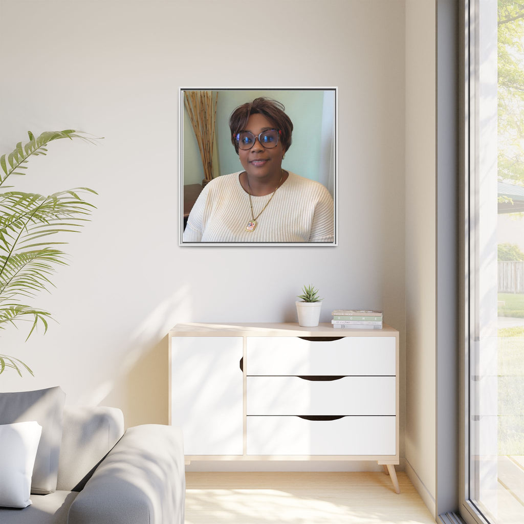 Framed Matte Canvas Portrait Print — Personalized Wall Art Gift