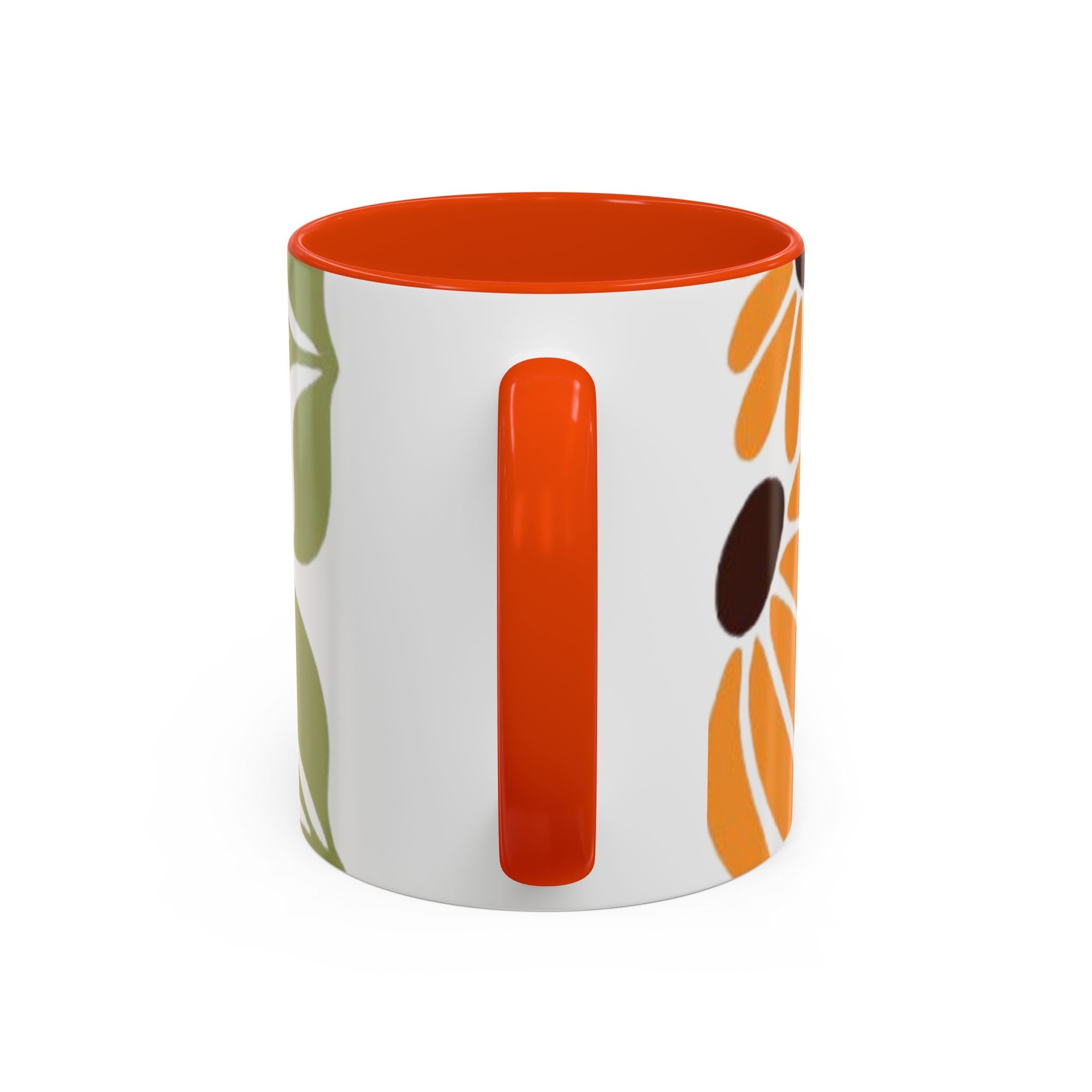 Colorful Floral Mugs, Bright Ceramic Coffee Cups