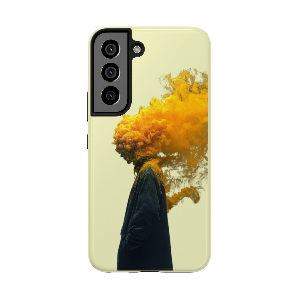 Surreal Yellow Smoke Head Protective Cover