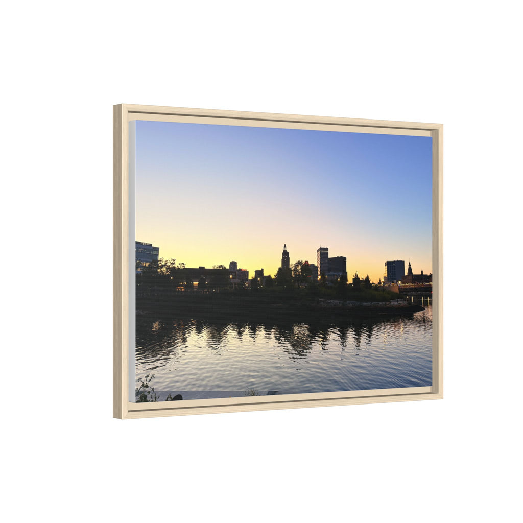 City Skyline Sunset Wall Art