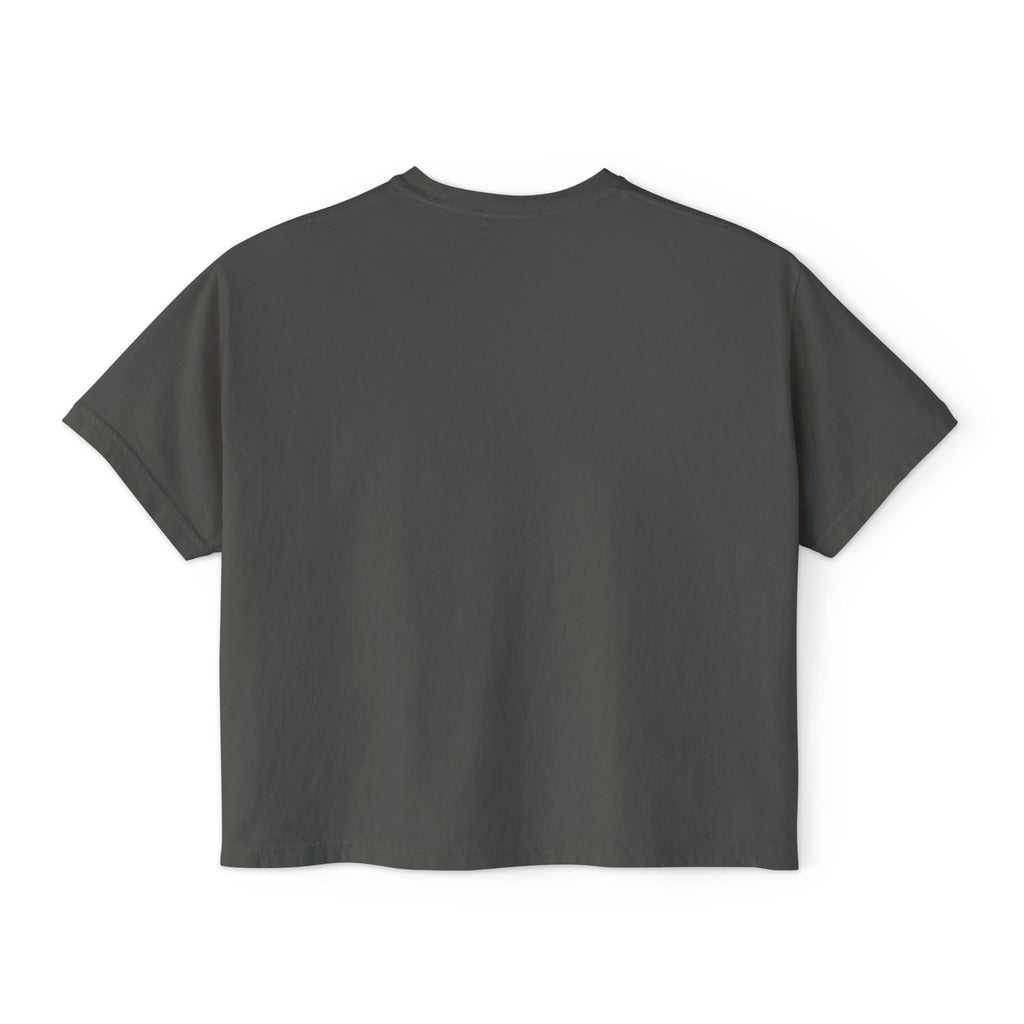 Earth Is Ghetto Women's Boxy Tee, Casual Graphic Tee, Streetwear Top, Trendy T-Shirt, Unique Gift Idea, Comfortable Everyday Wear