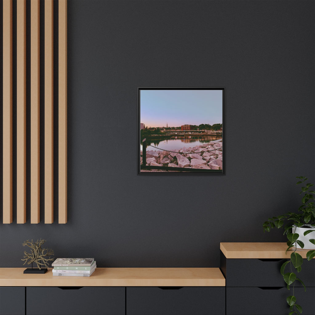 Tranquil Harbor Sunset Wall Art
