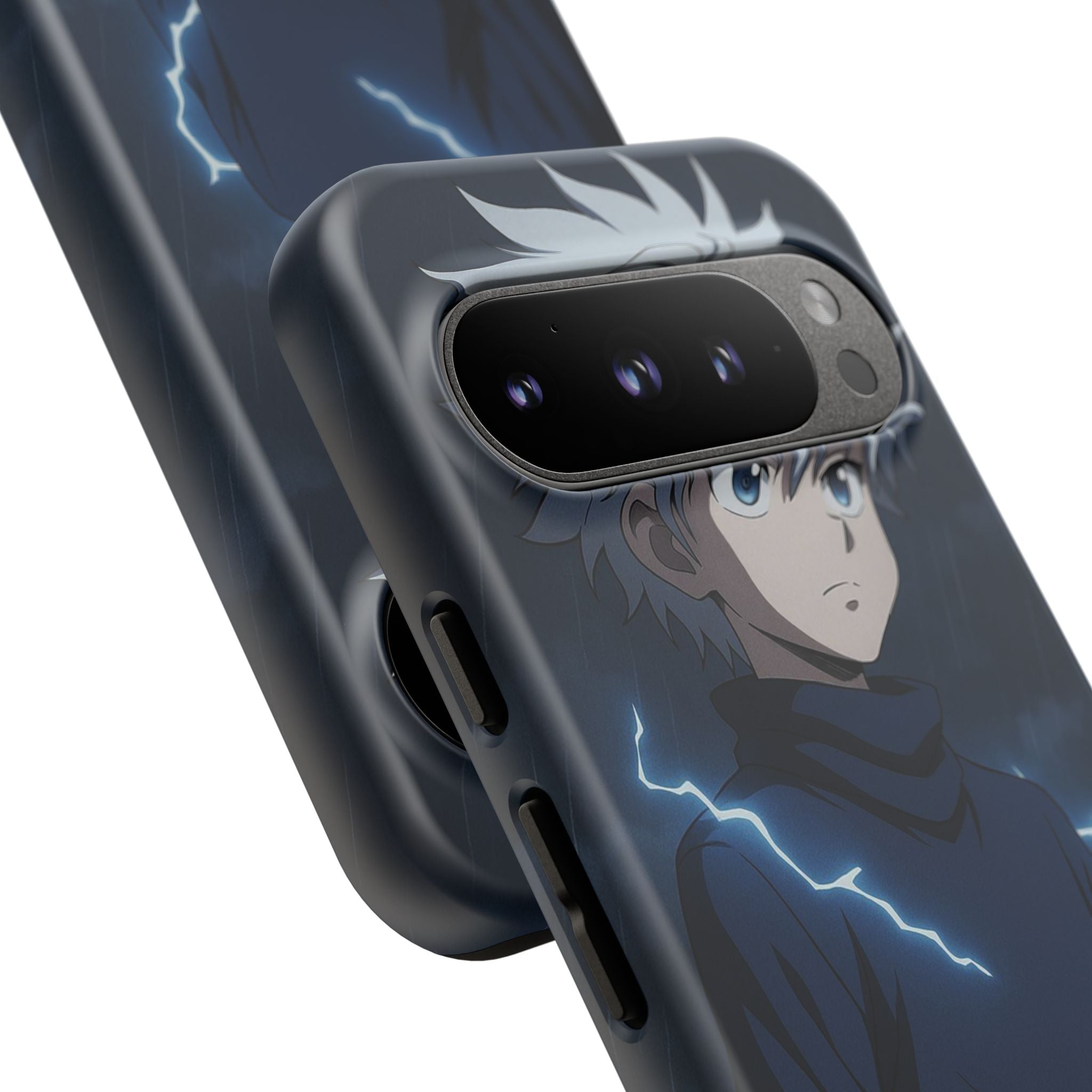 Anime Phone Case Featuring Lightning Design,