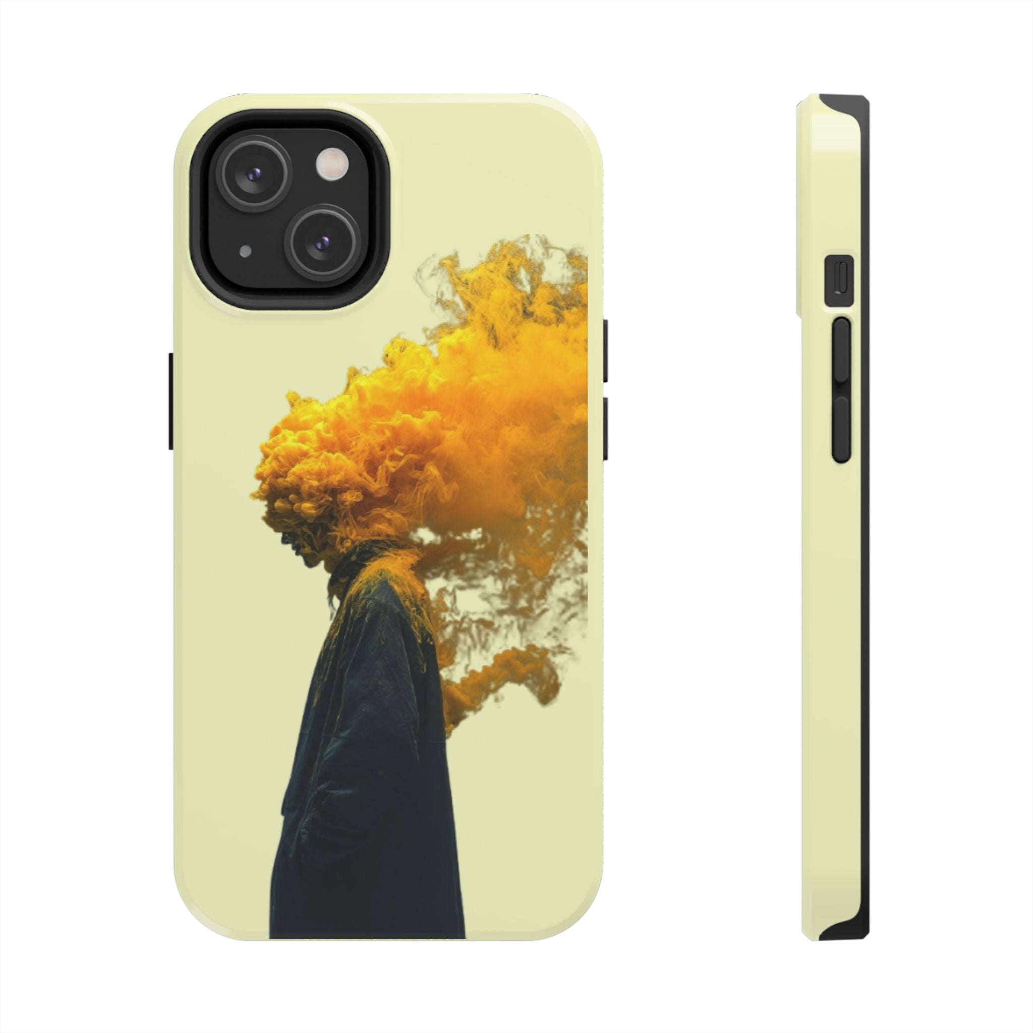 Surreal Yellow Smoke Head Protective Cover