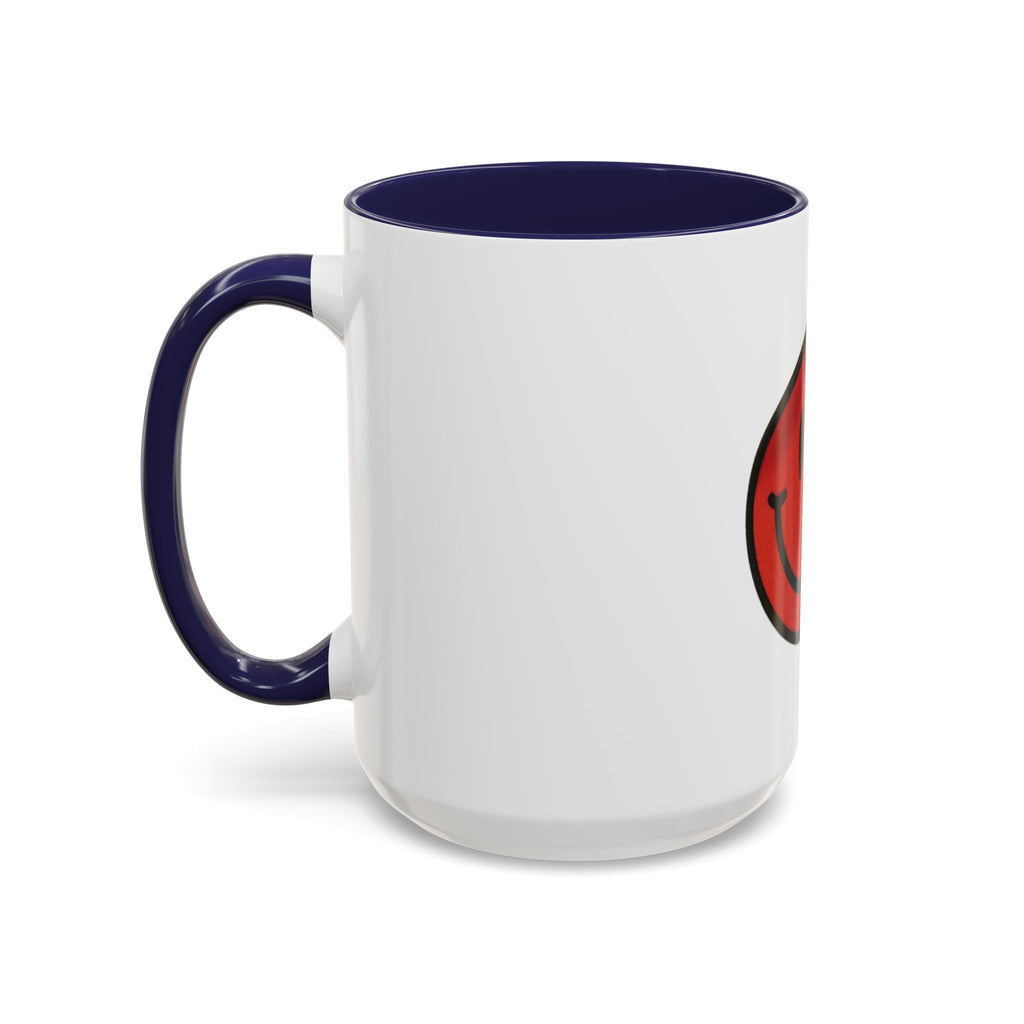 Smiley Face Accent Coffee Mug - Cheerful Gift for Coffee Lovers, Funny Kitchen Decor, Best Gift for Birthdays, Unique Office Mug