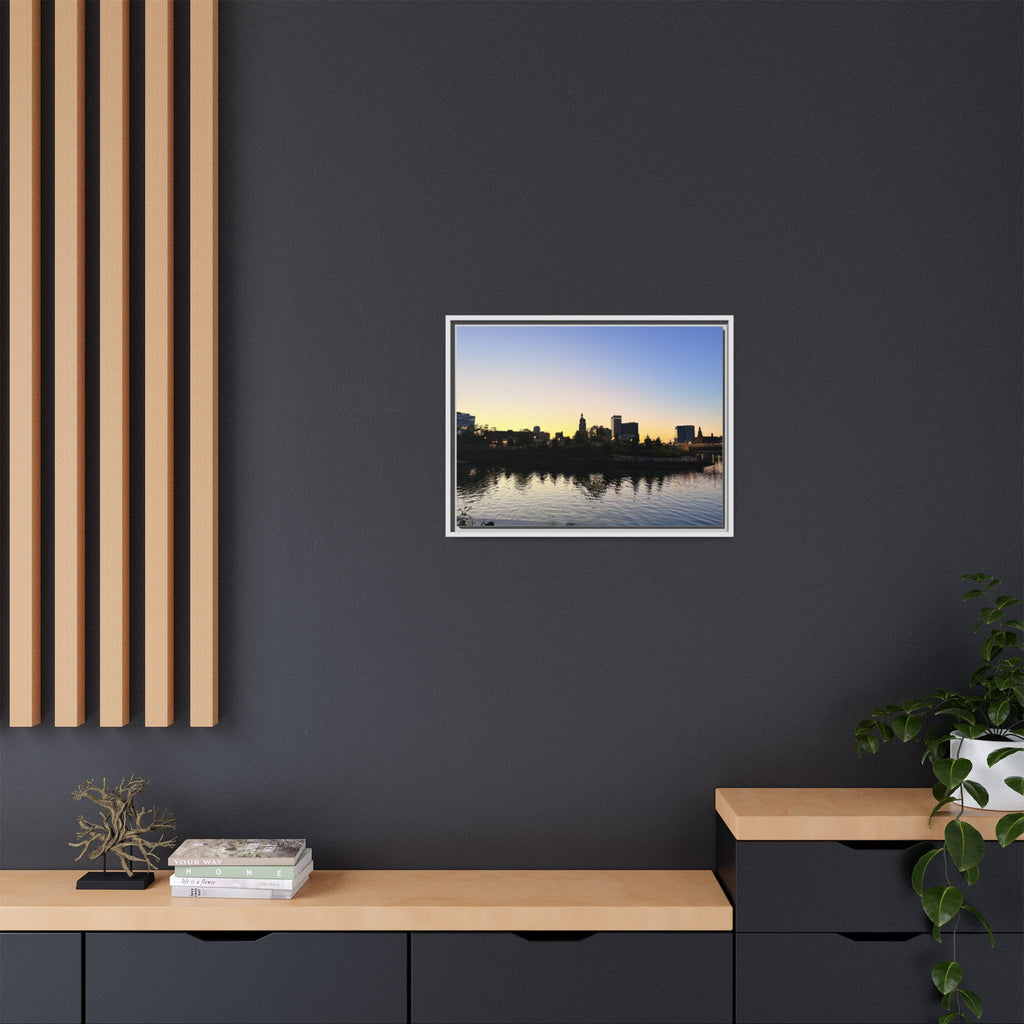 City Skyline Sunset Wall Art