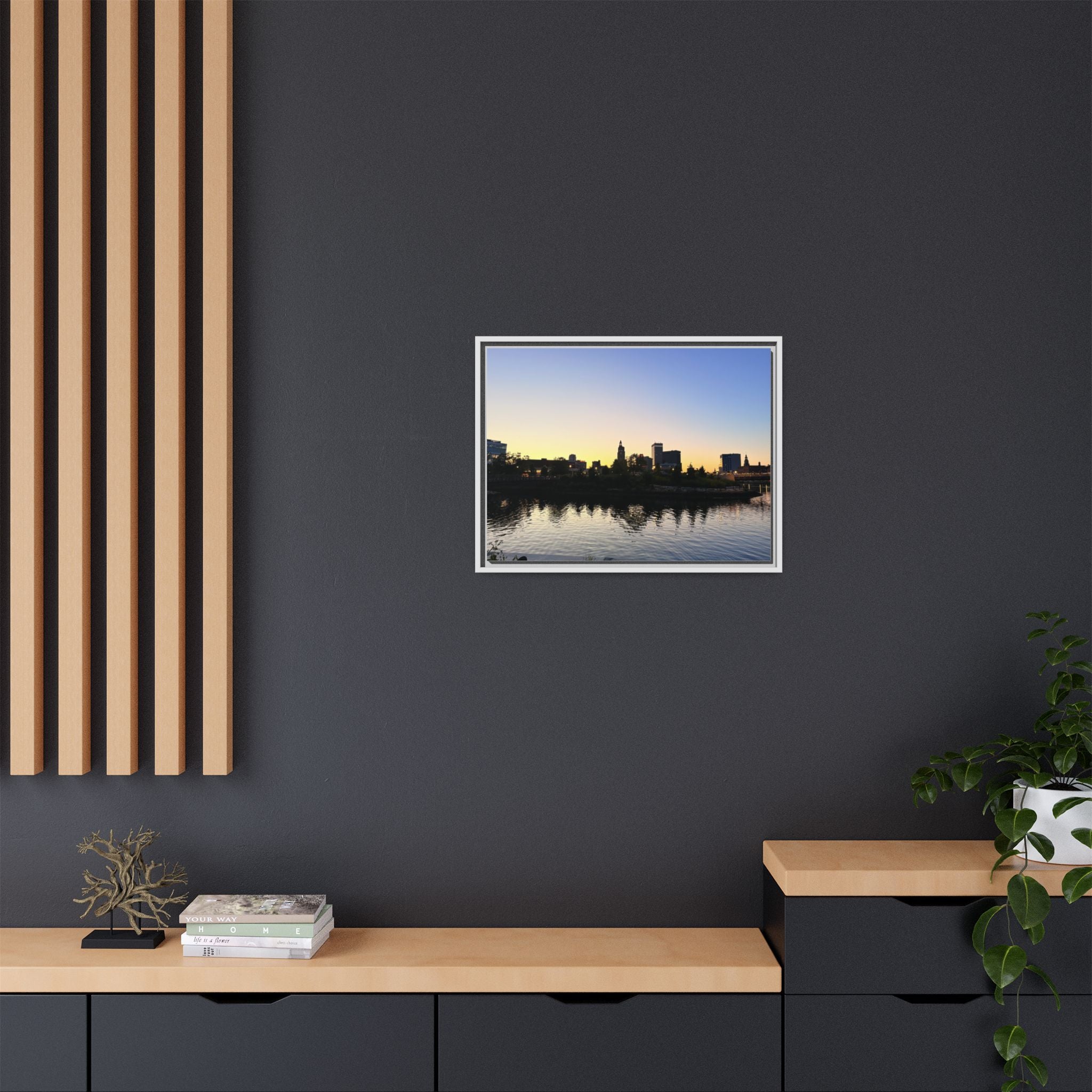 City Skyline Sunset Wall Art